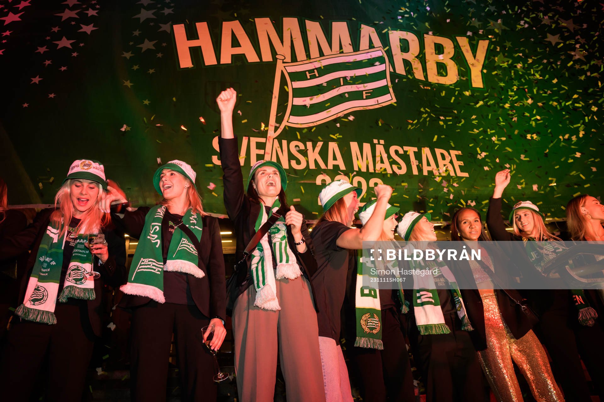 Hammarbys spelare jublar