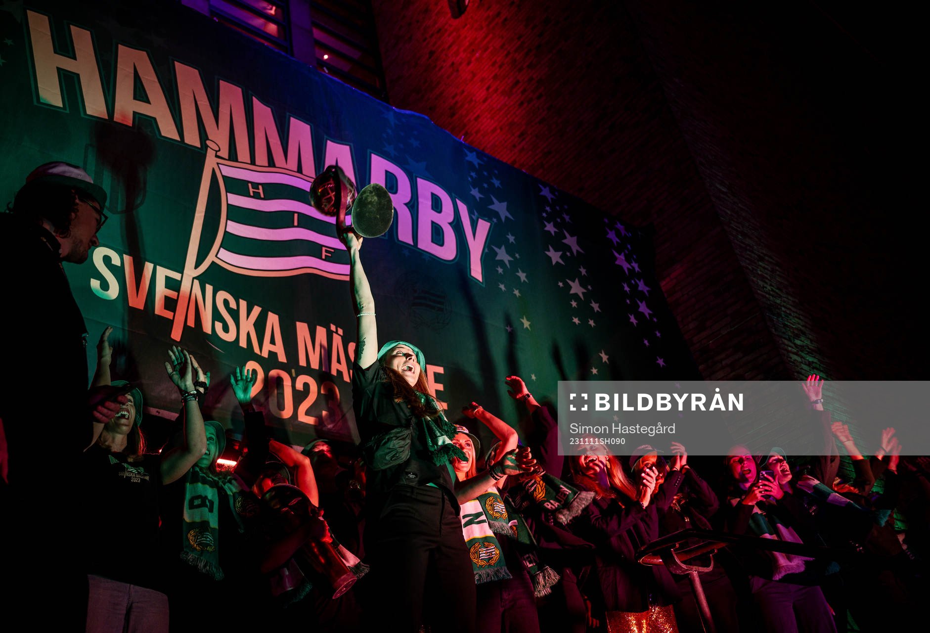 Hammarbys spelare jublar