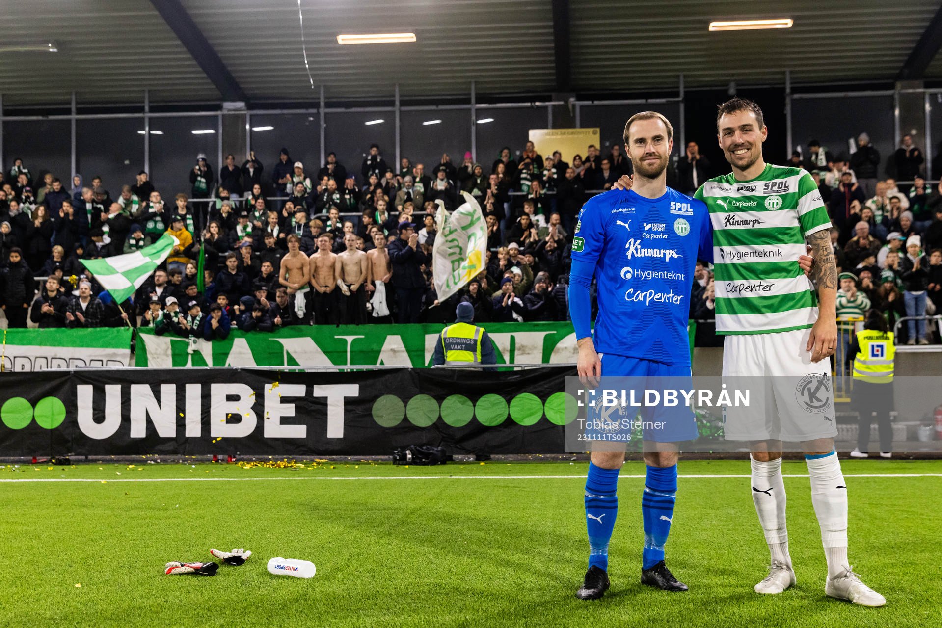 Västerås SKs målvakt Daniel Svensson och Filip Tronet