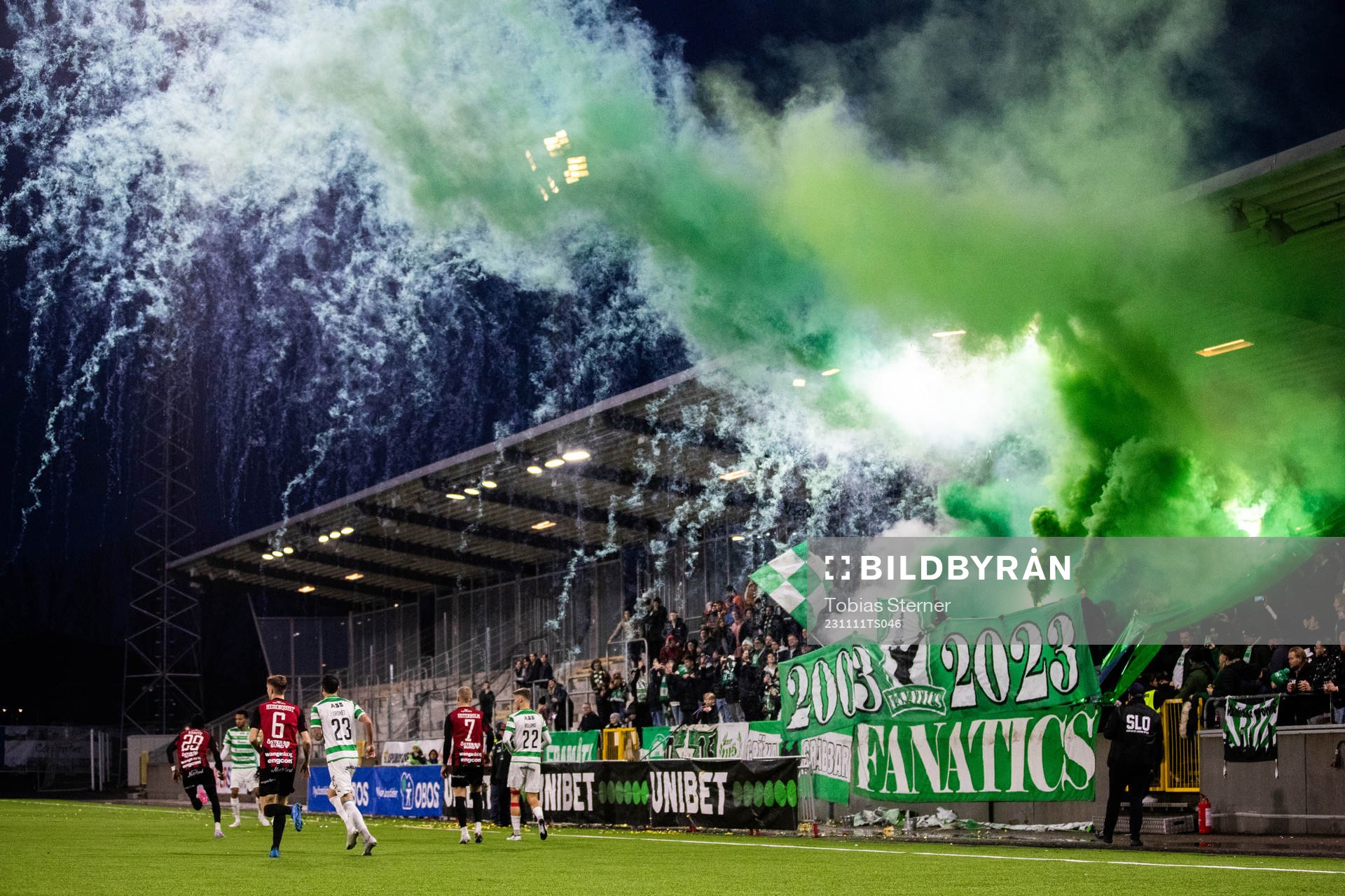 under fotbollsmatchen i Superettan mellan Västerås SK och