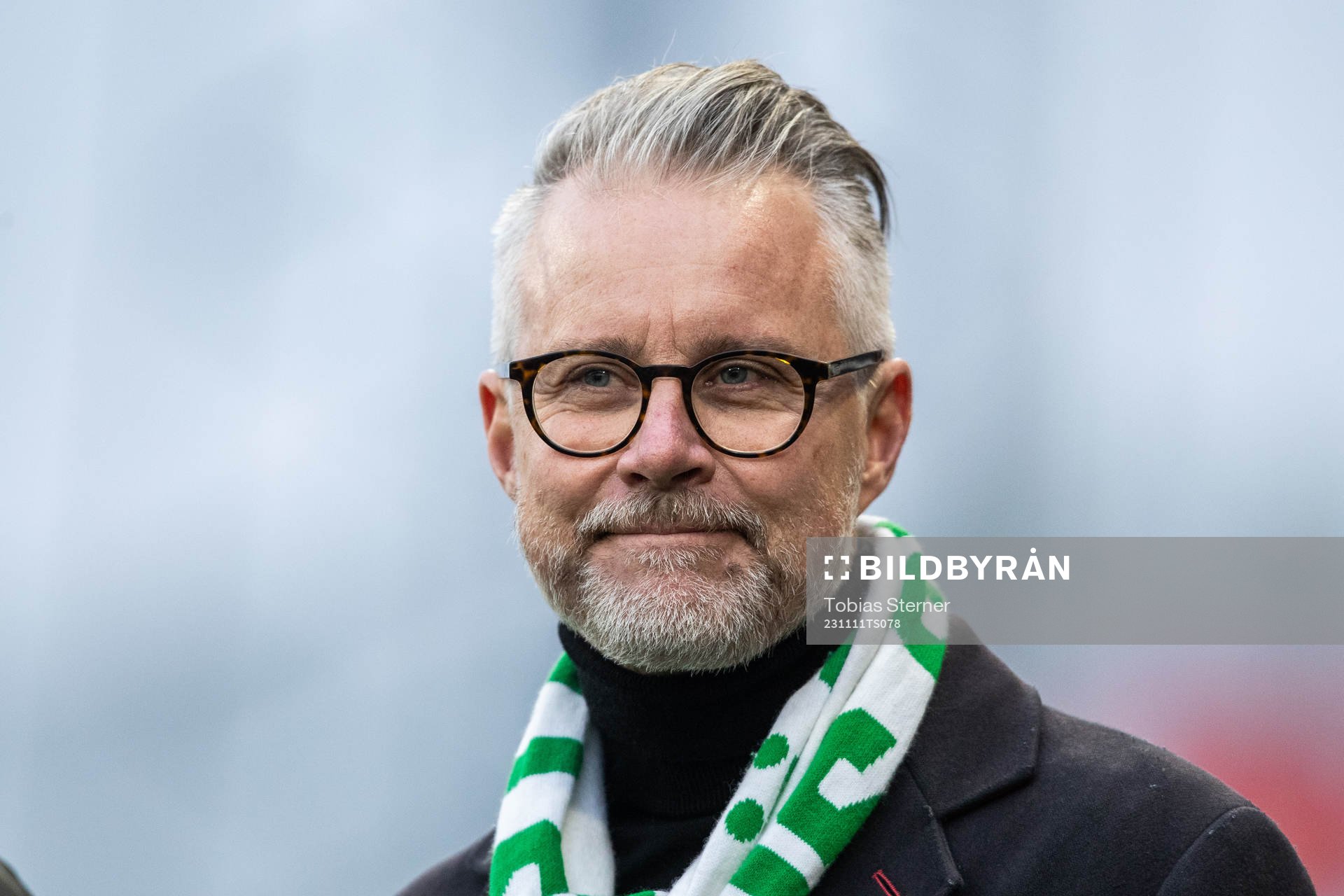 Västerås SKs ordförande Magnus Breitholtz inför fotbollsmatchen i Superettan mellan Västerås SK och Östersund den 11 november 2023 i Västerås.