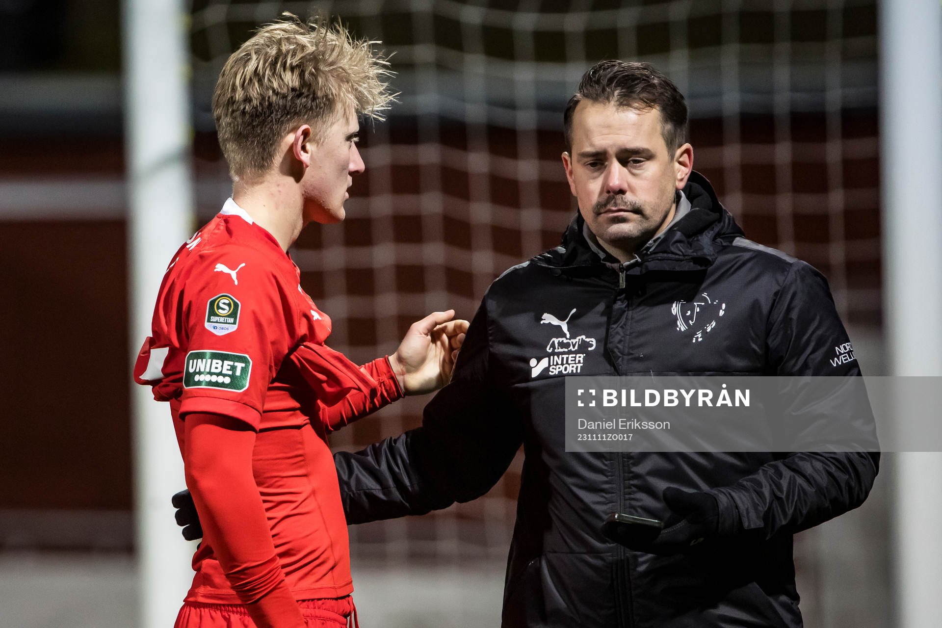 Jönköpings Södras Elias Nordström och +Jönköpings
