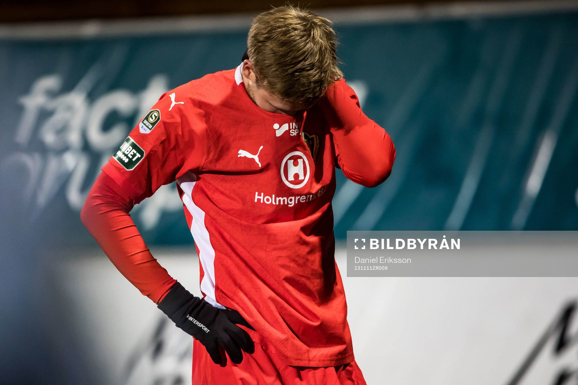 Jönköpings Södras Anton Thorsson deppar
