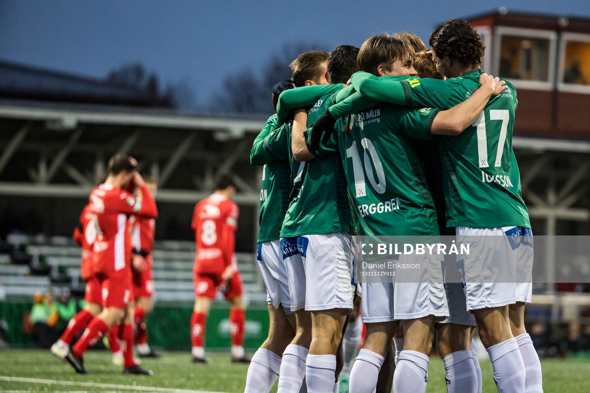 Brages spelarna jublar