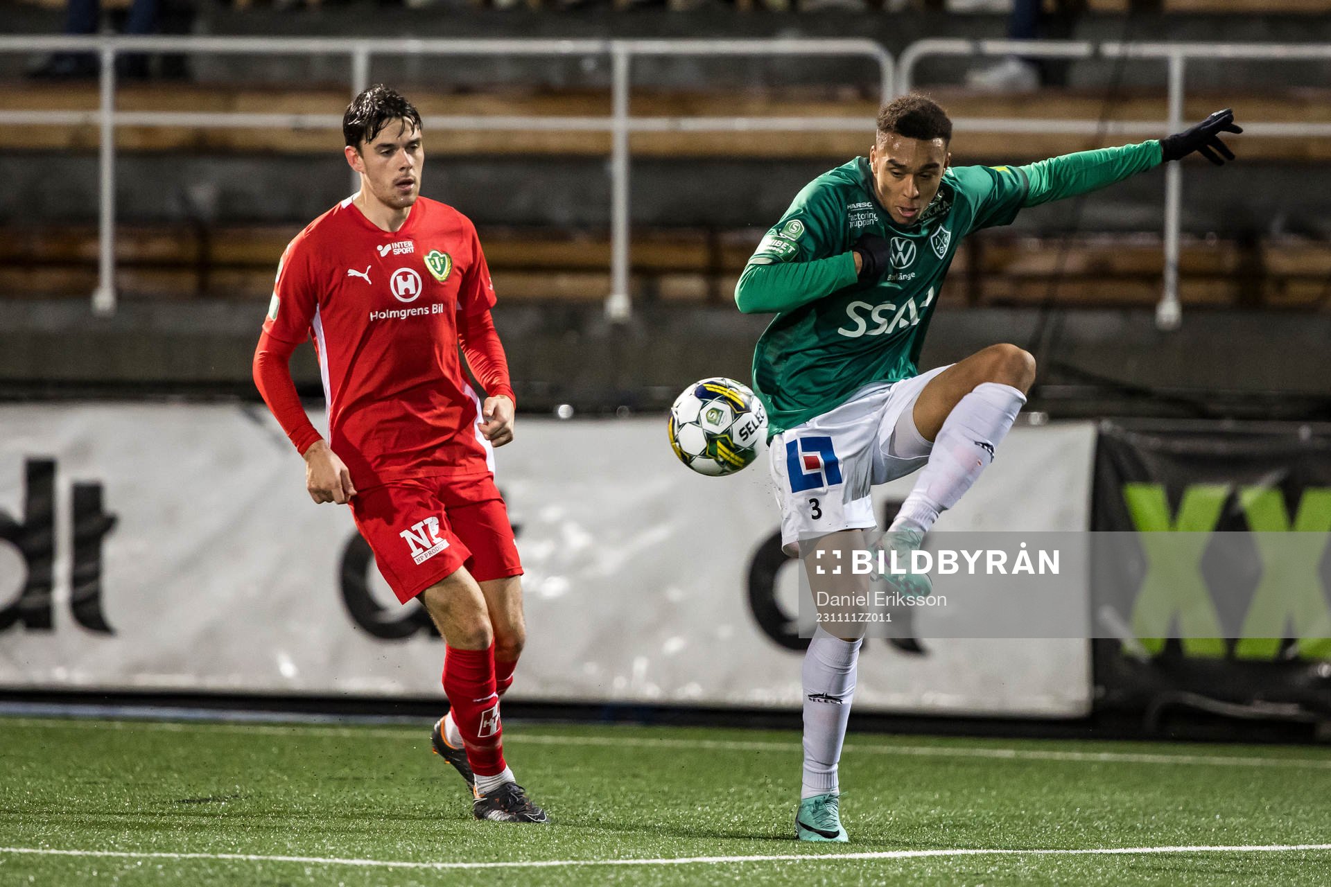 Brages Eirik Asante Gayi och Jönköpings Södras Samuel