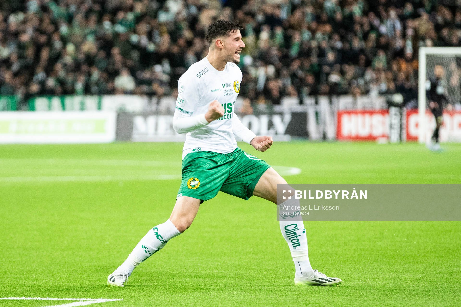 Hammarbys Viktor Djukanovic jublar