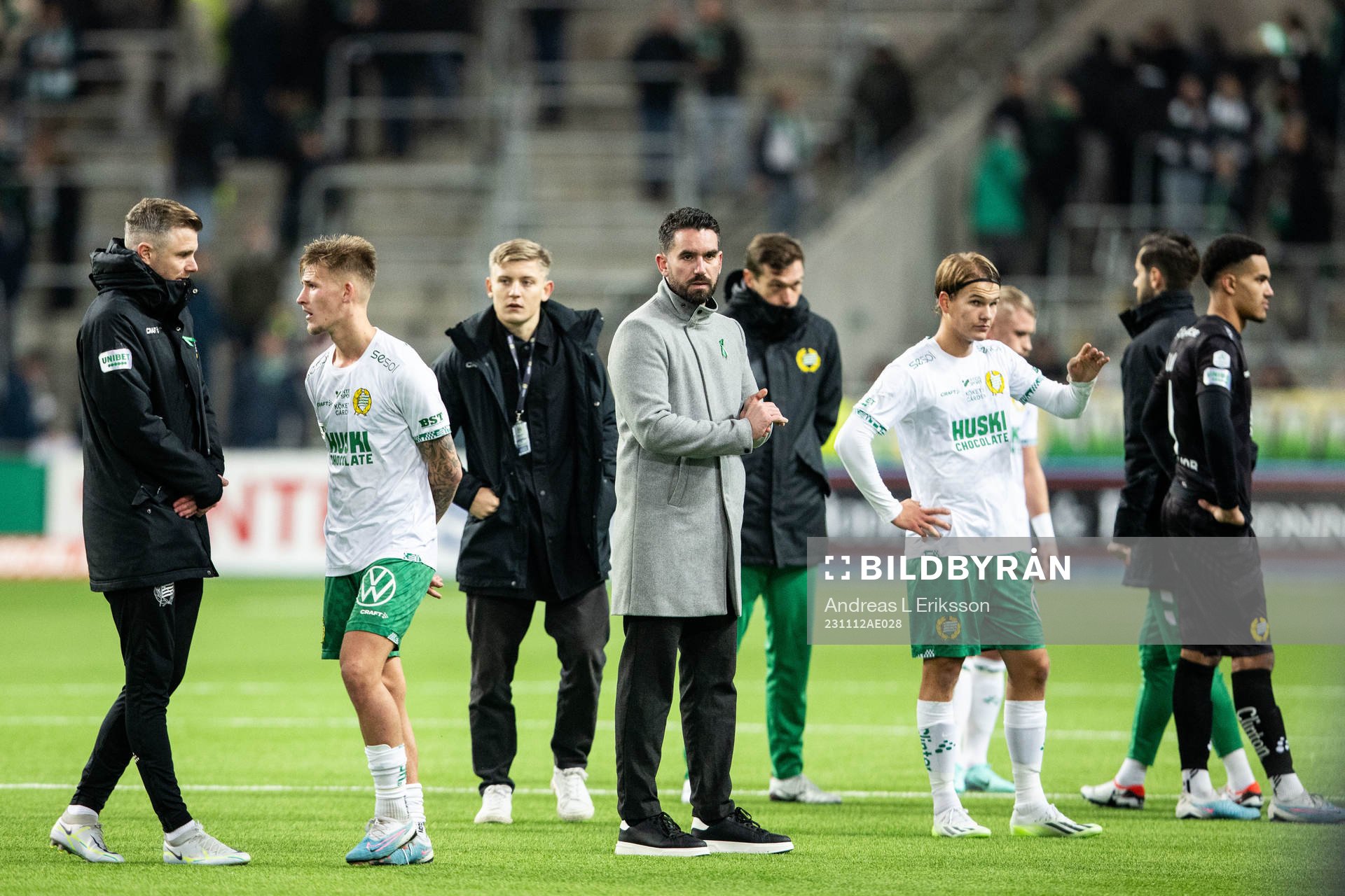 Hammarbys tränare Abel Lorincz deppar