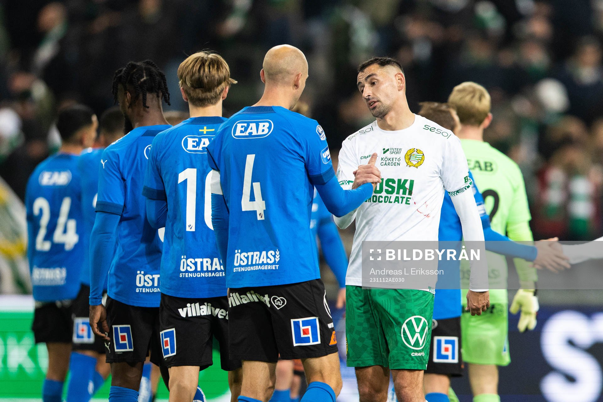 Halmstads Andreas Johansson och Hammarbys Loret Sadiku