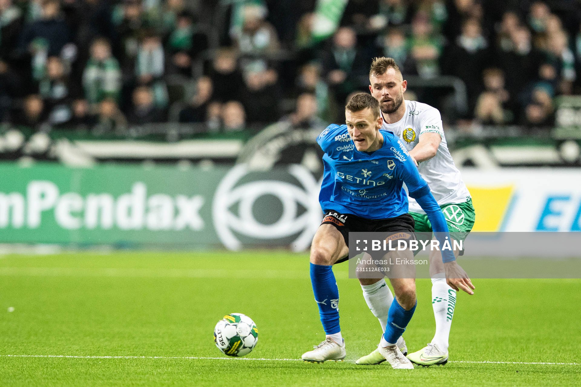Halmstads Viktor Granath och Hammarbys Mads Fenger Nielsen