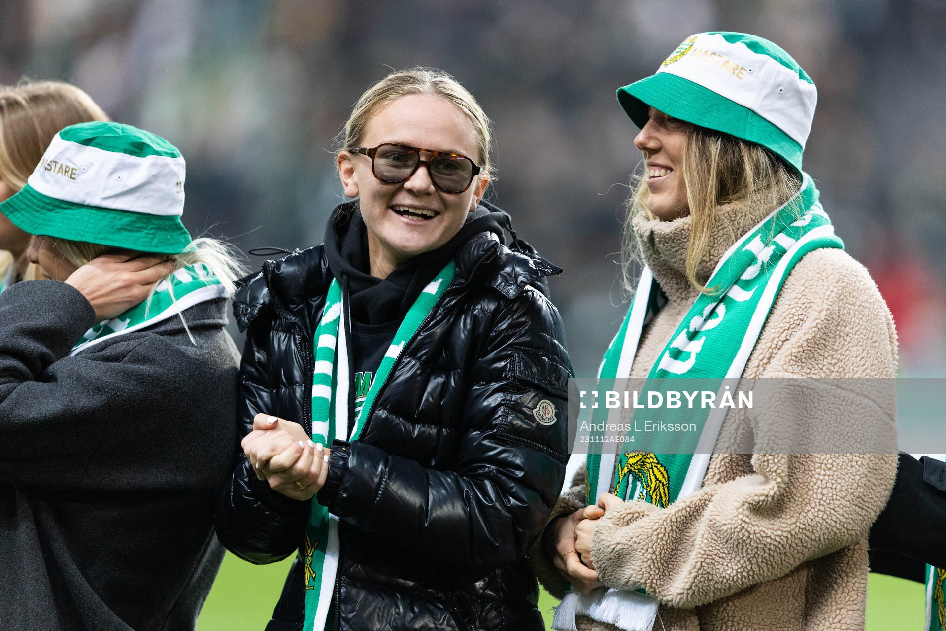Hammarbys Matilda Vinberg när damlaget hyllas för sitt