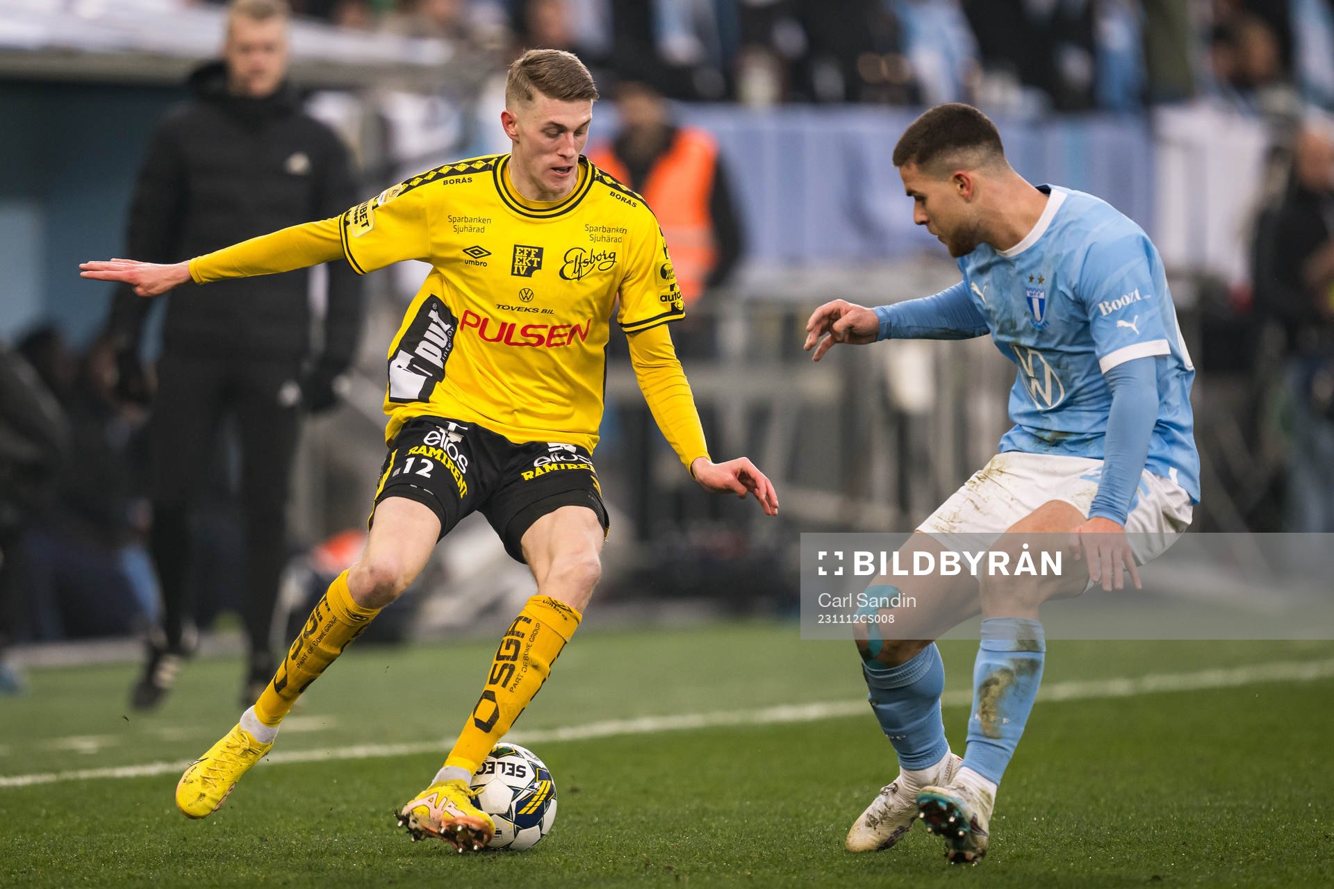 Elfsborgs Alexander Bernhardsson och Malmö FFs Gabriel