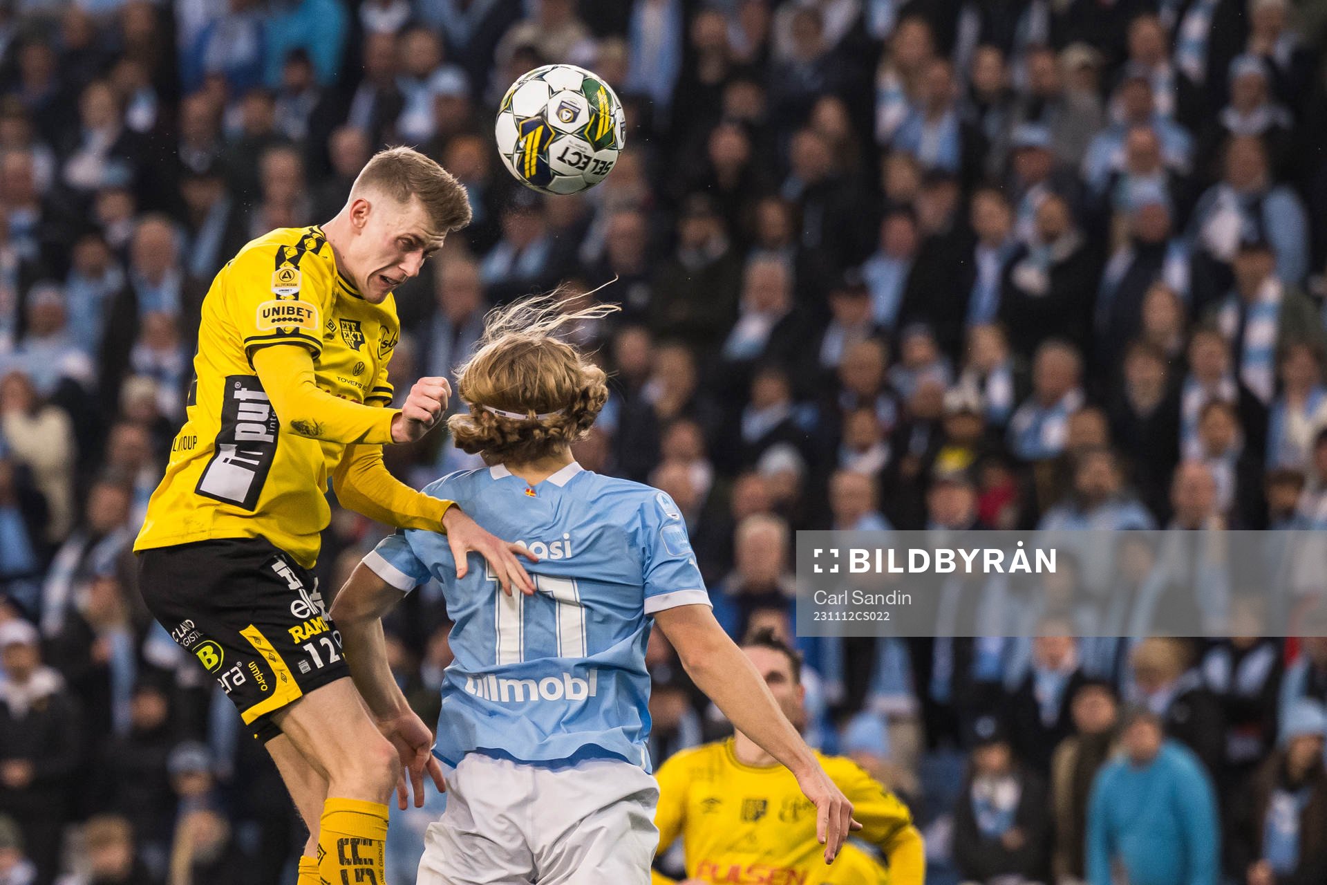 Elfsborgs Alexander Bernhardsson och Malmö FFs Sebastian