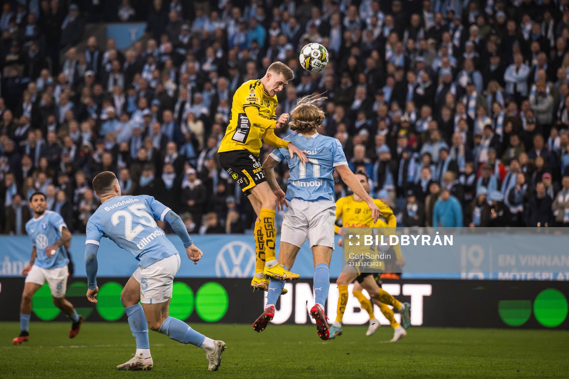 Elfsborgs Alexander Bernhardsson och Malmö FFs Sebastian