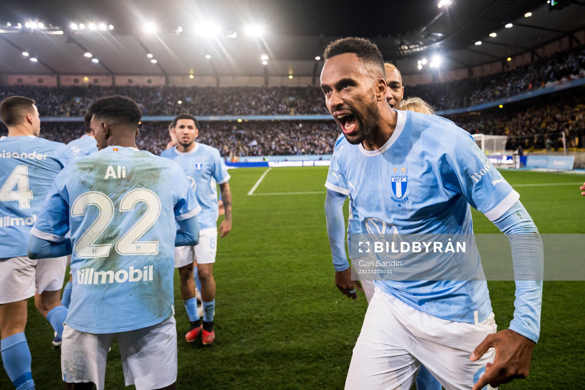 Malmö FFs Isaac Kiese Thelin jublar