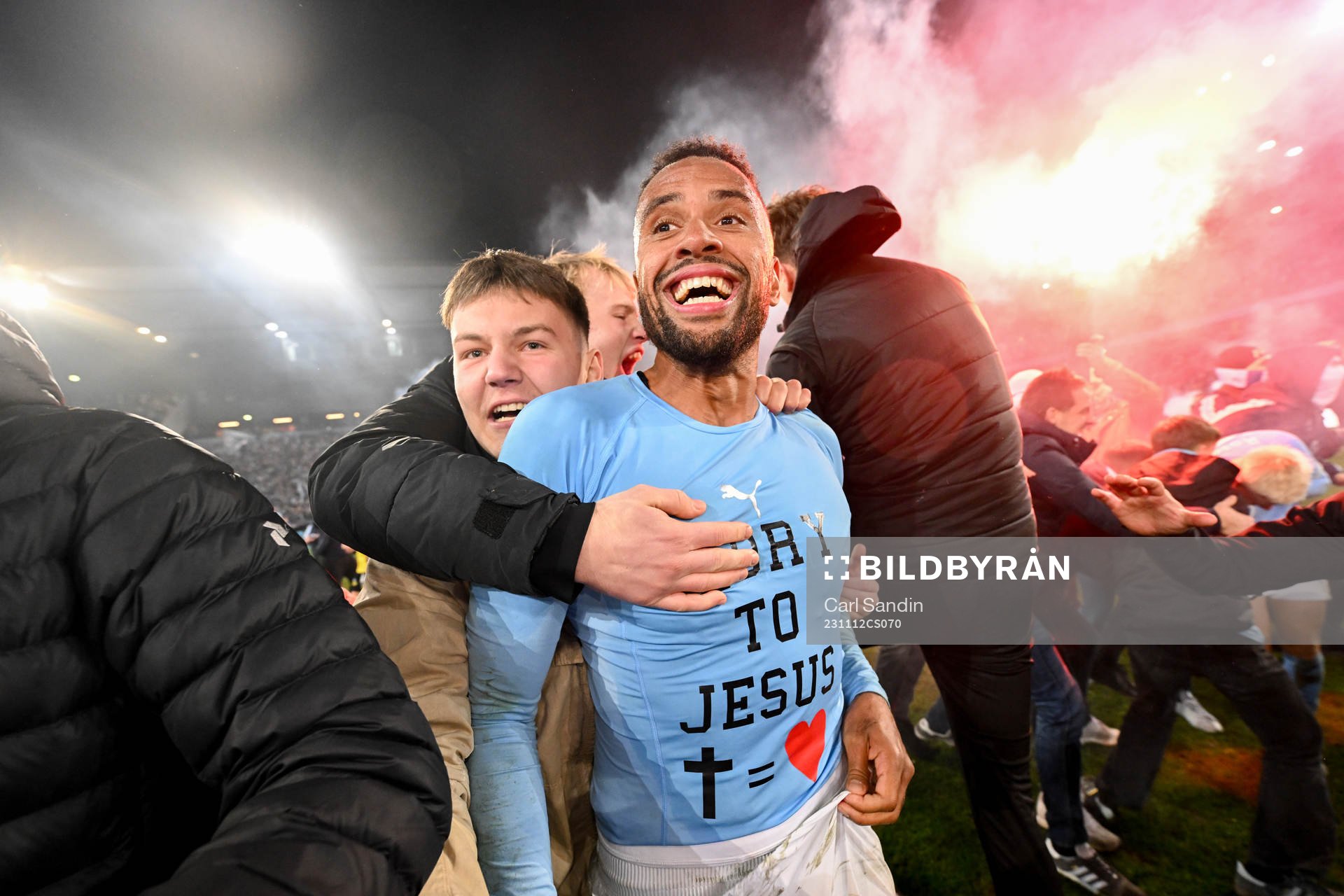 Malmö FFs Isaac Kiese Thelin jublar