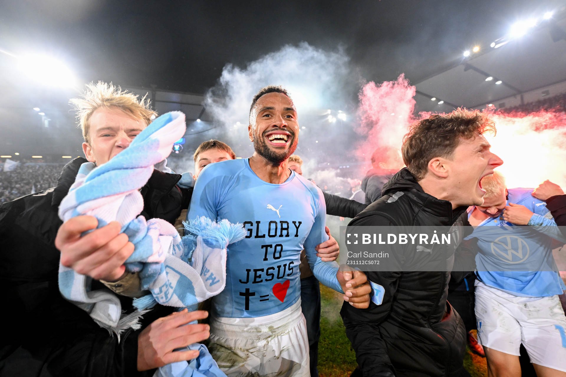 Malmö FFs Isaac Kiese Thelin jublar
