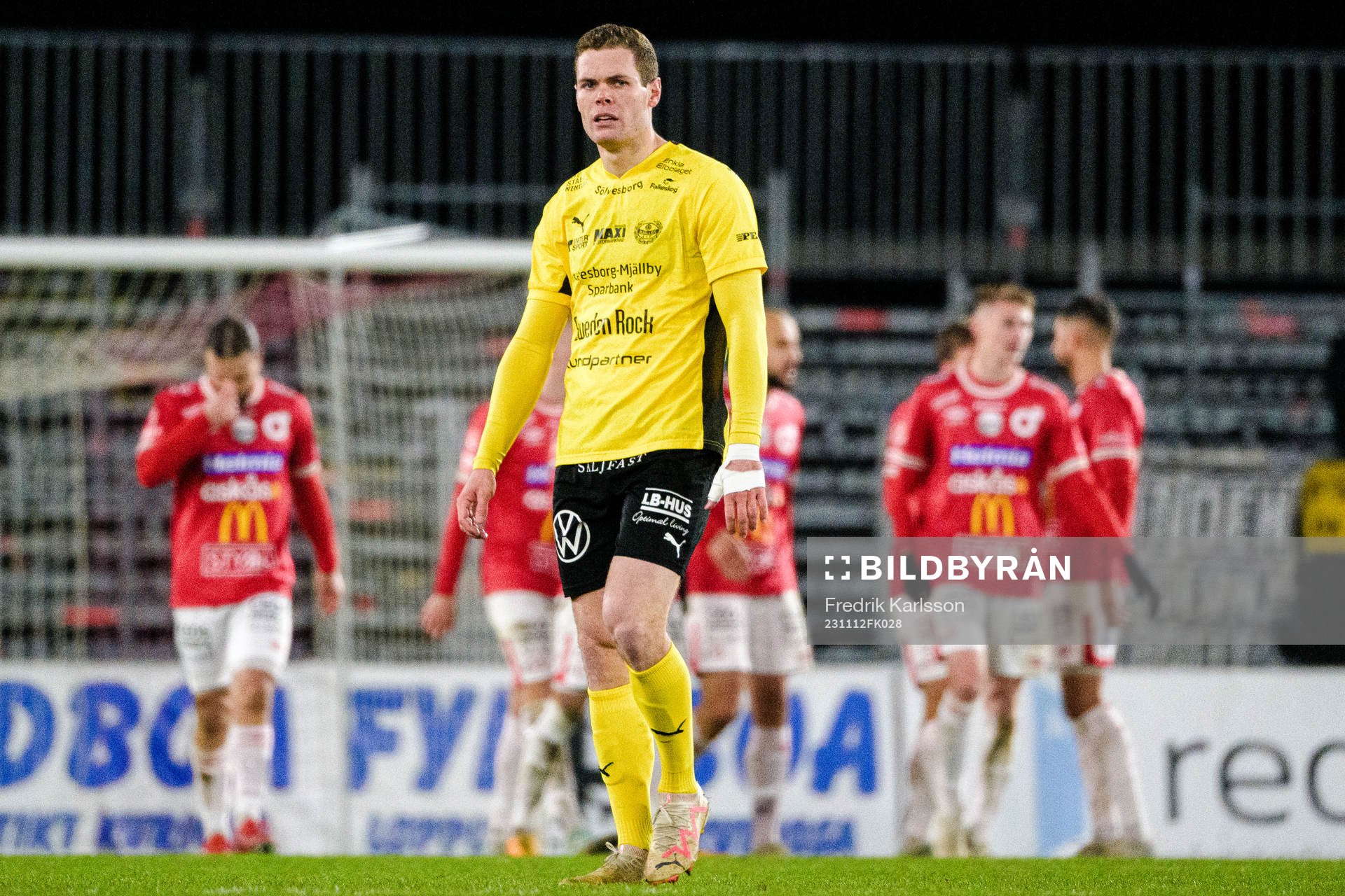 Mjällbys Jacob Bergström deppar