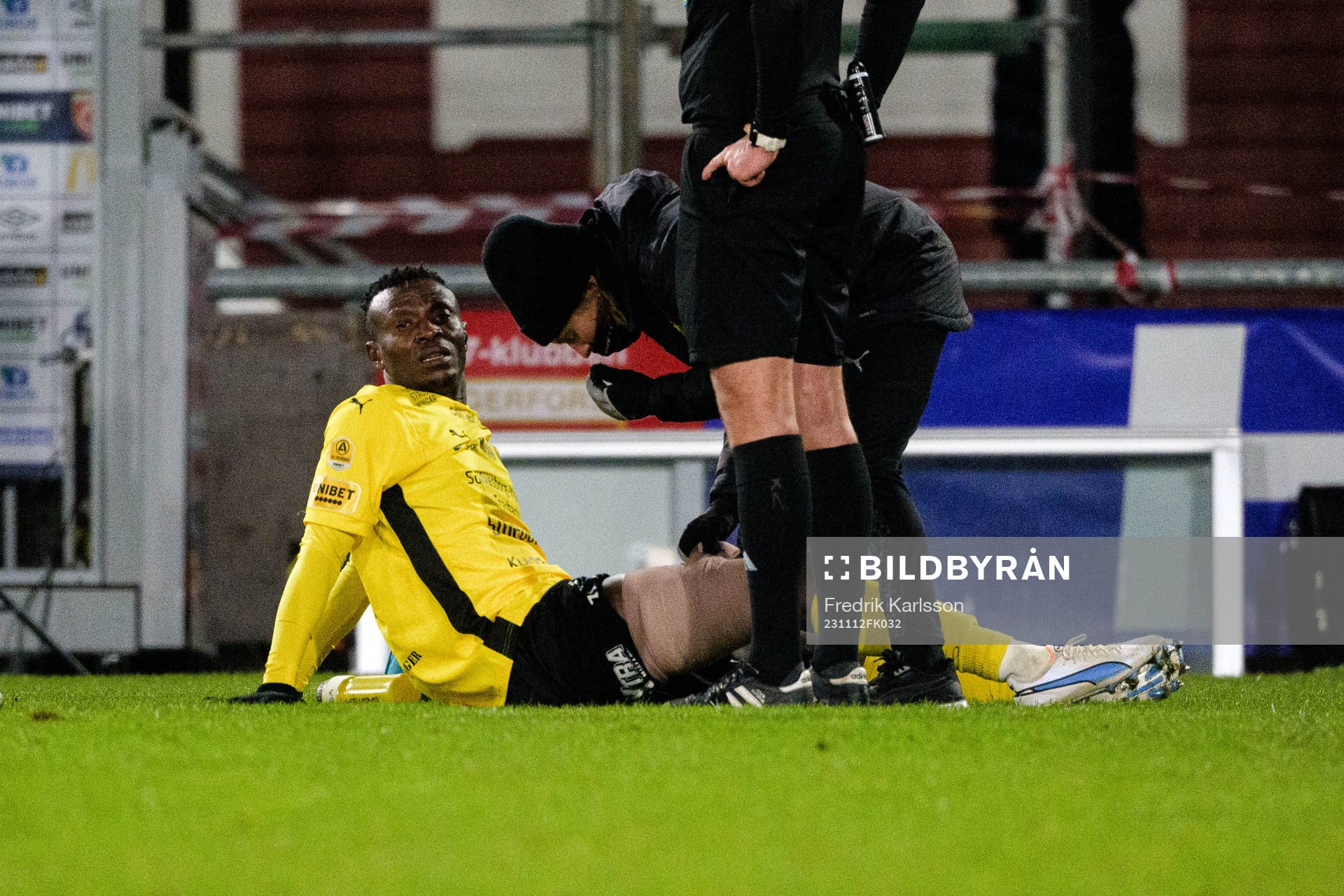 Mjällbys Silas Nwankwo har ont