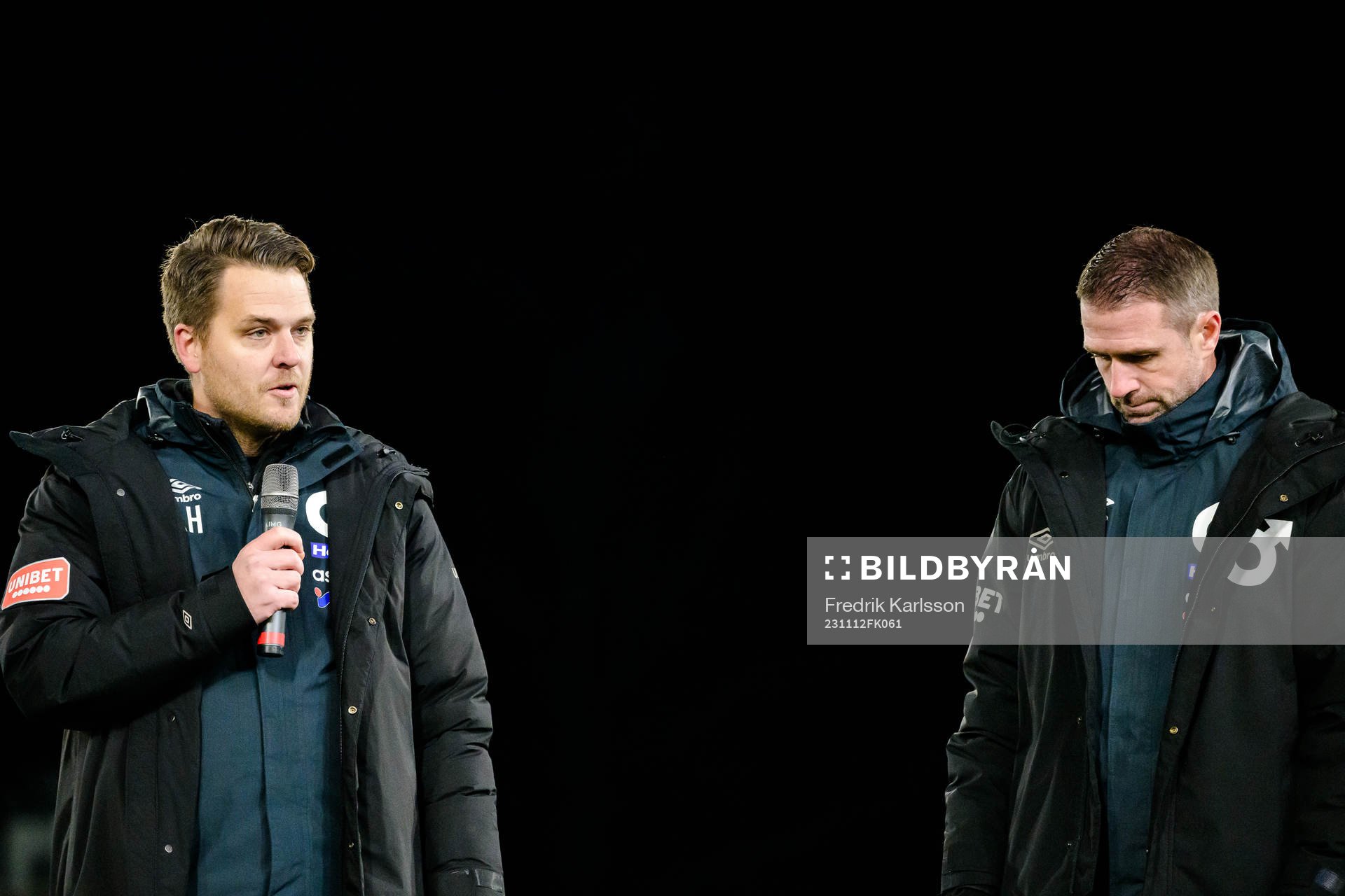 Degerfors tränare Andreas Holmberg och tränare Tobias