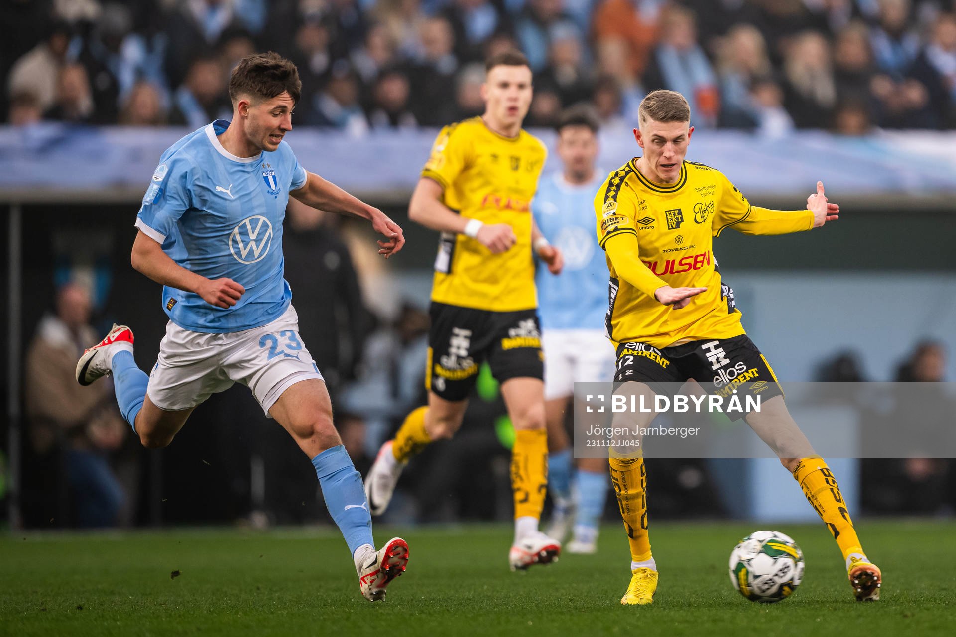 Malmö FFs Lasse Berg Johnsen och Elfsborgs Alexander
