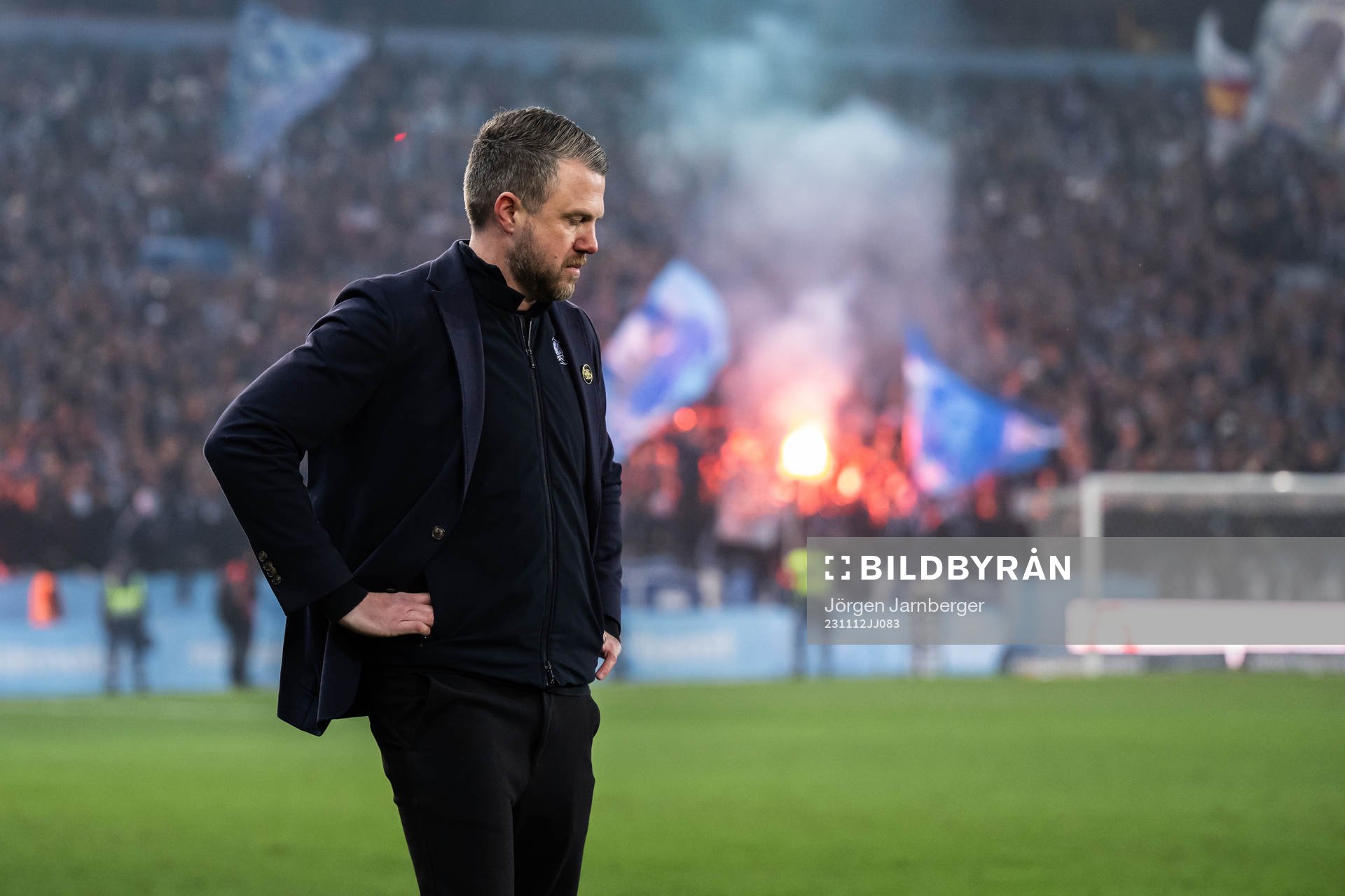 Elfsborgs manager Jimmy Thelin deppar