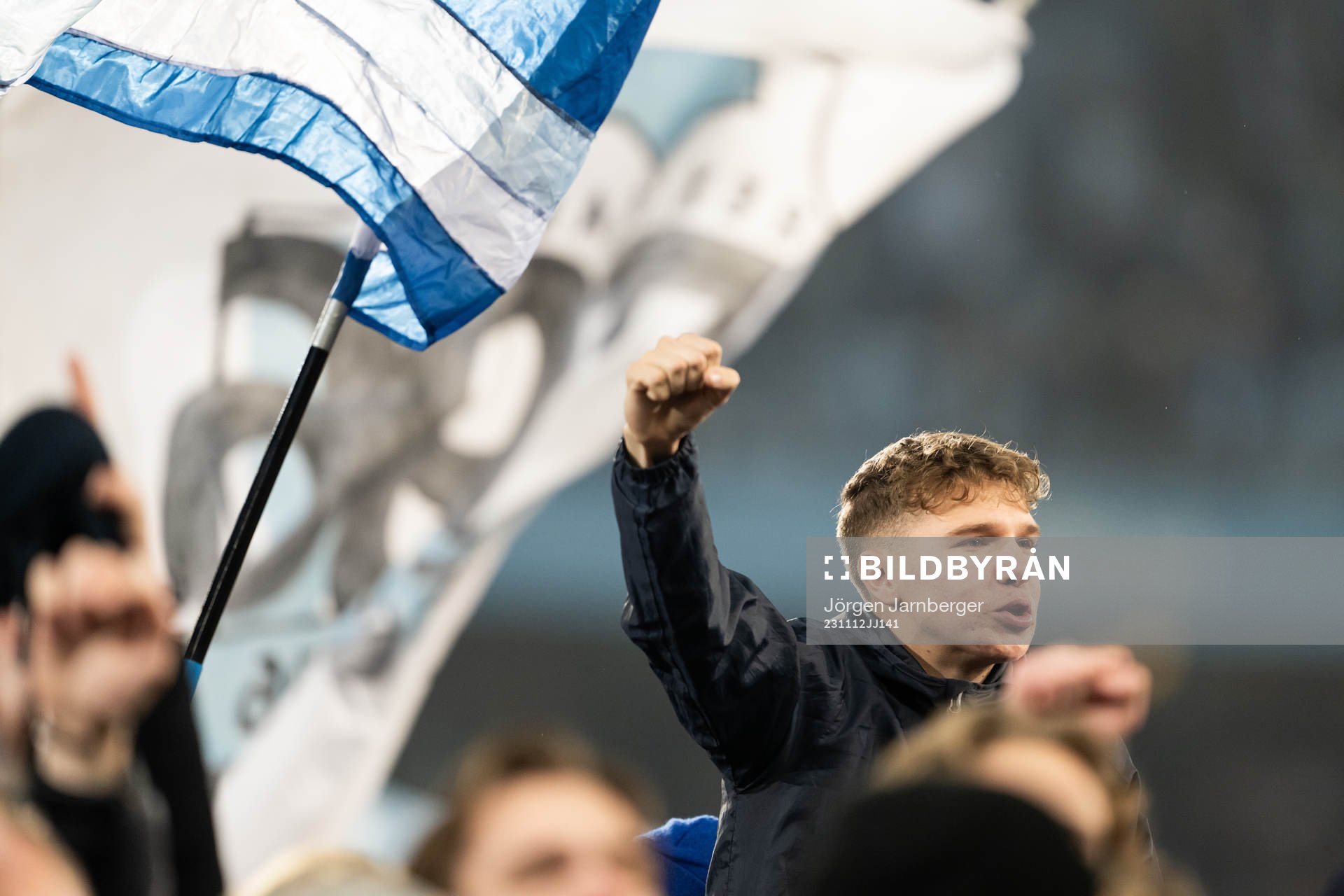 Jublande Malmö FF supportrar
