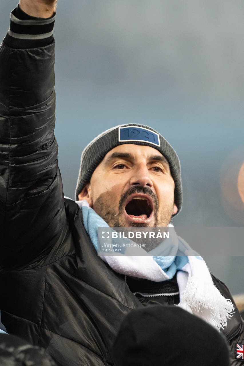 Jublande Malmö FF supportrar
