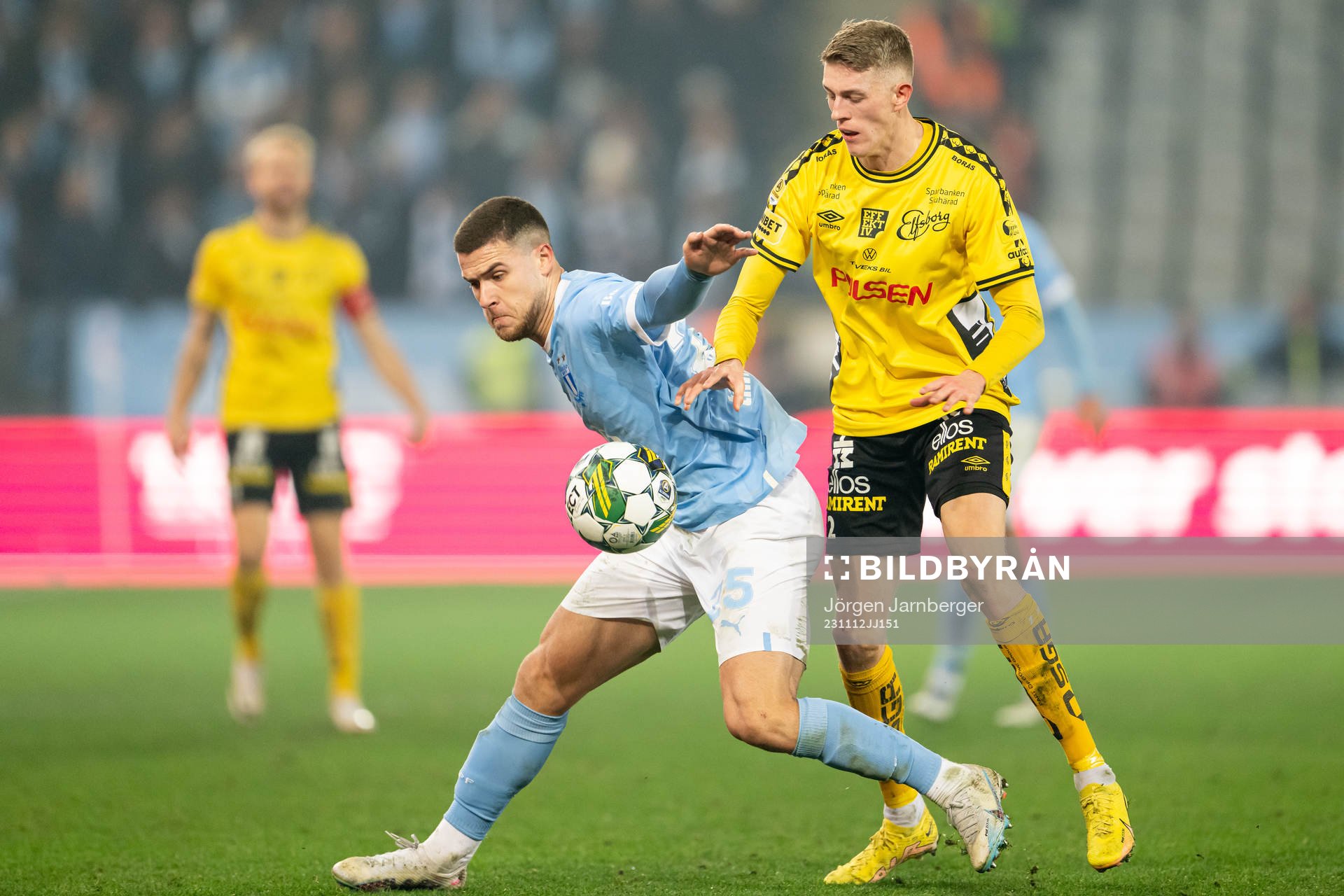 Malmö FFs Gabriel Busanello och Elfsborgs Alexander