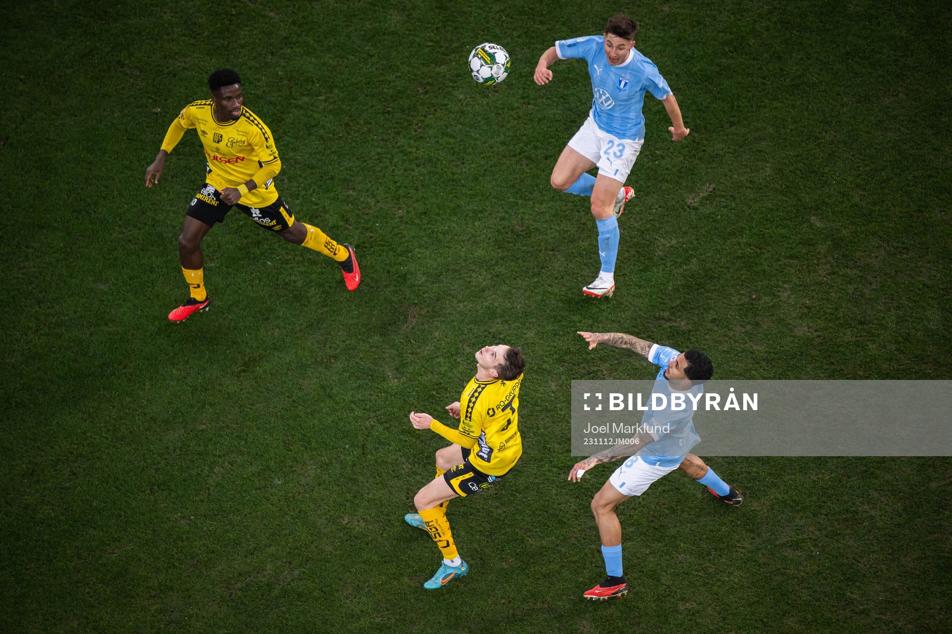 Elfsborgs Michael Baidoo och Jens Jakob Dyhr Thomasen mot