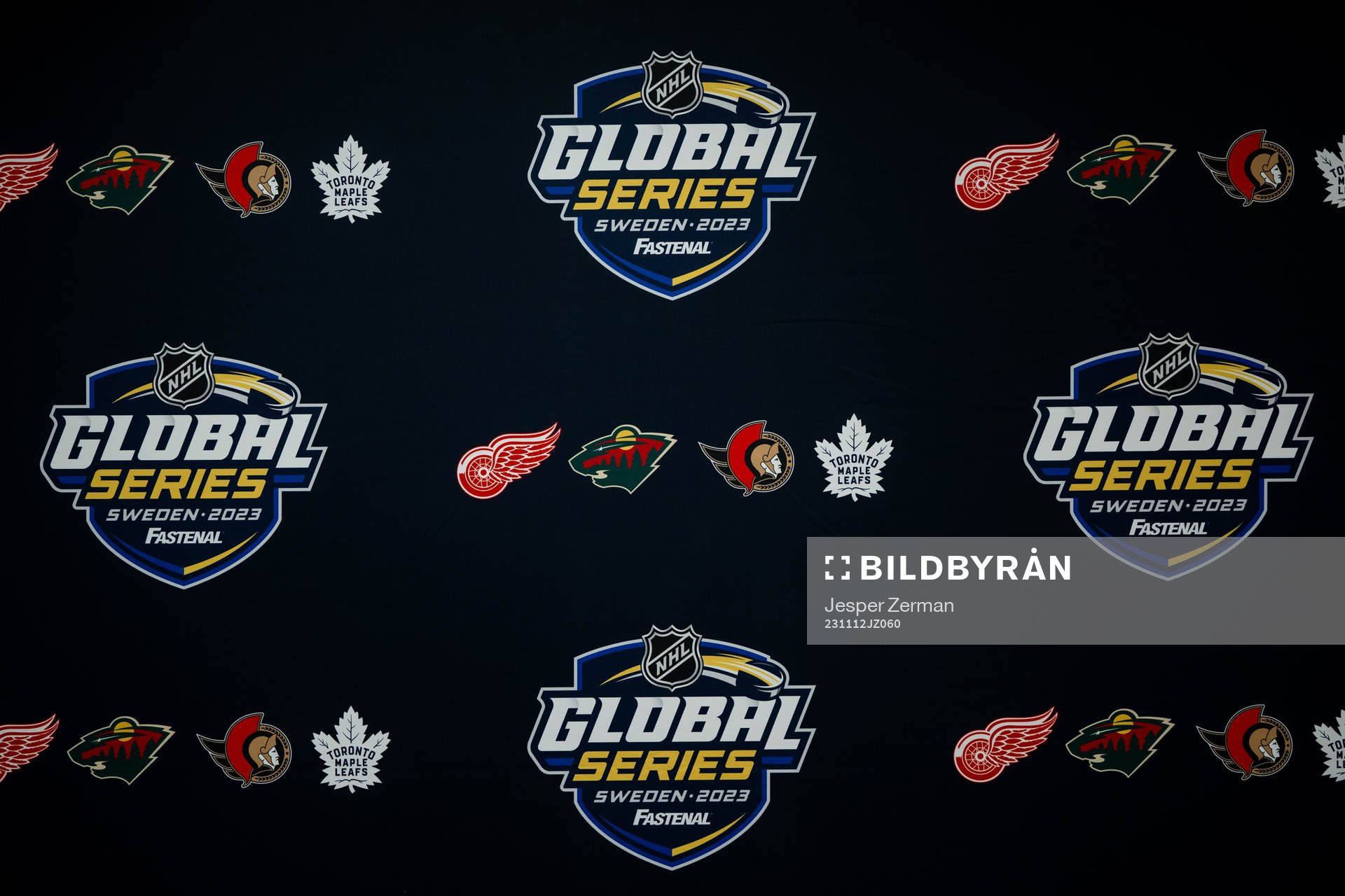 The logotype of NHL Global Series Sweden 2023