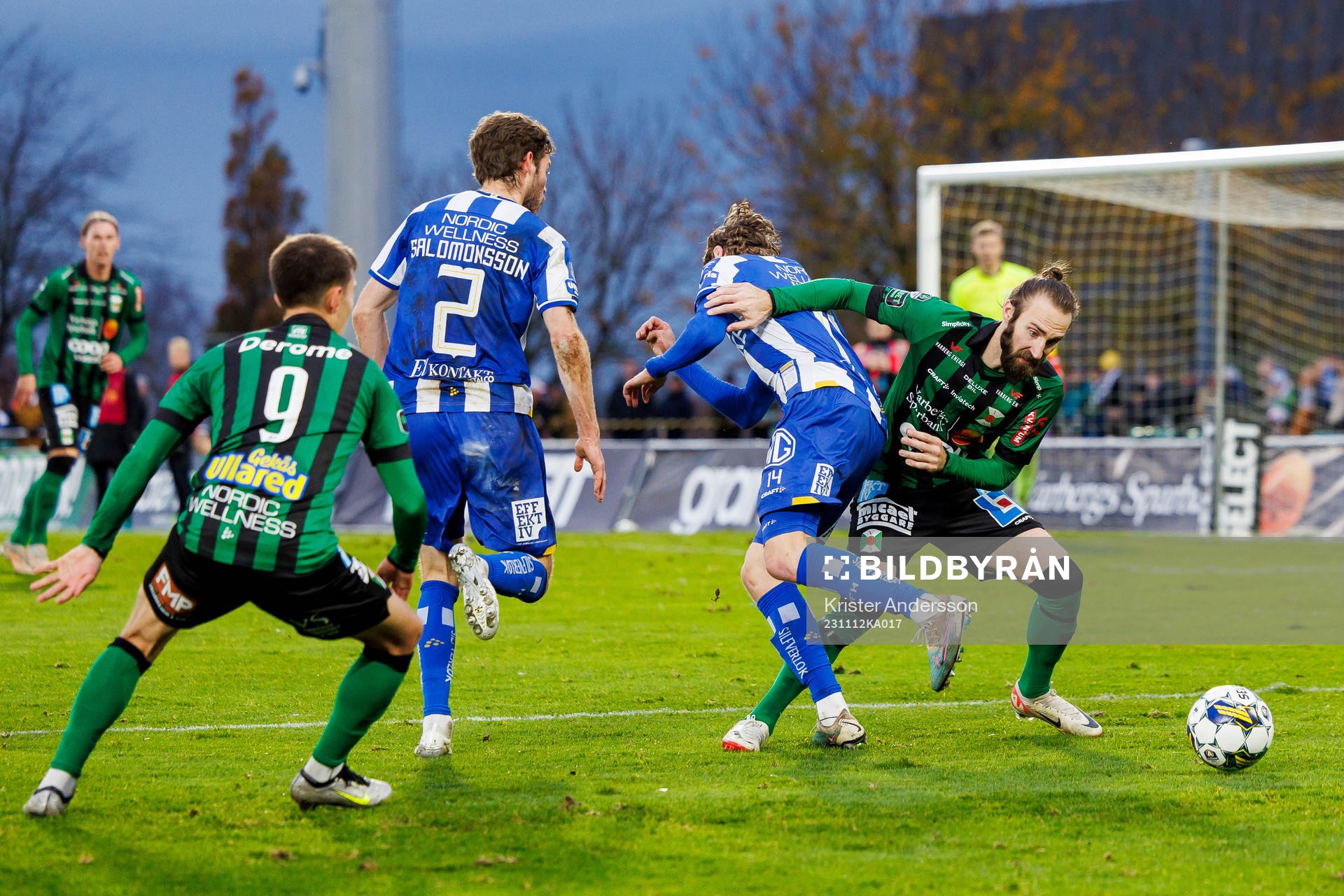 IFK Göteborgs Gustaf Norlin och Varbergs Oskar Sverrisson