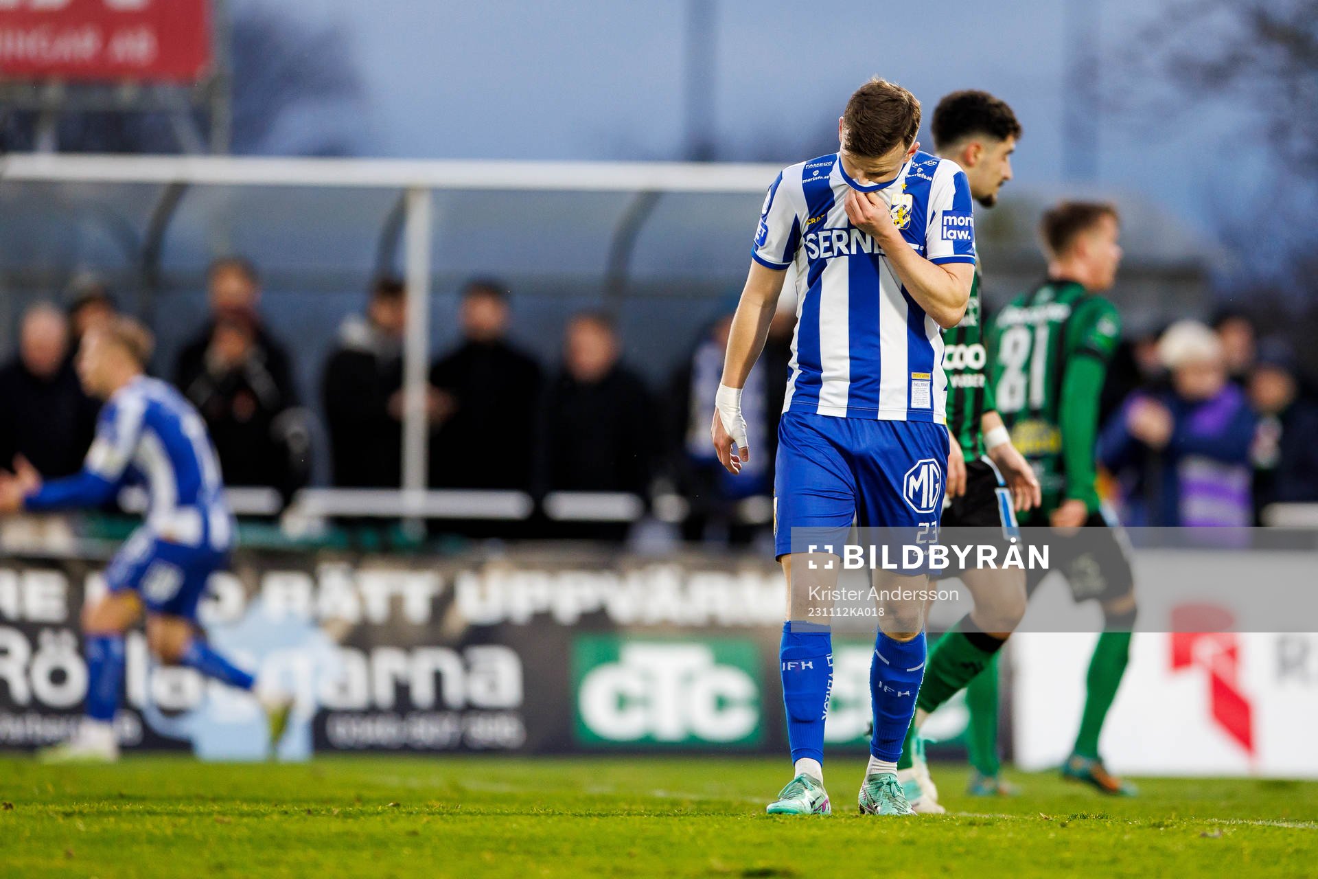 IFK Göteborgs Kolbeinn Thordarson deppar