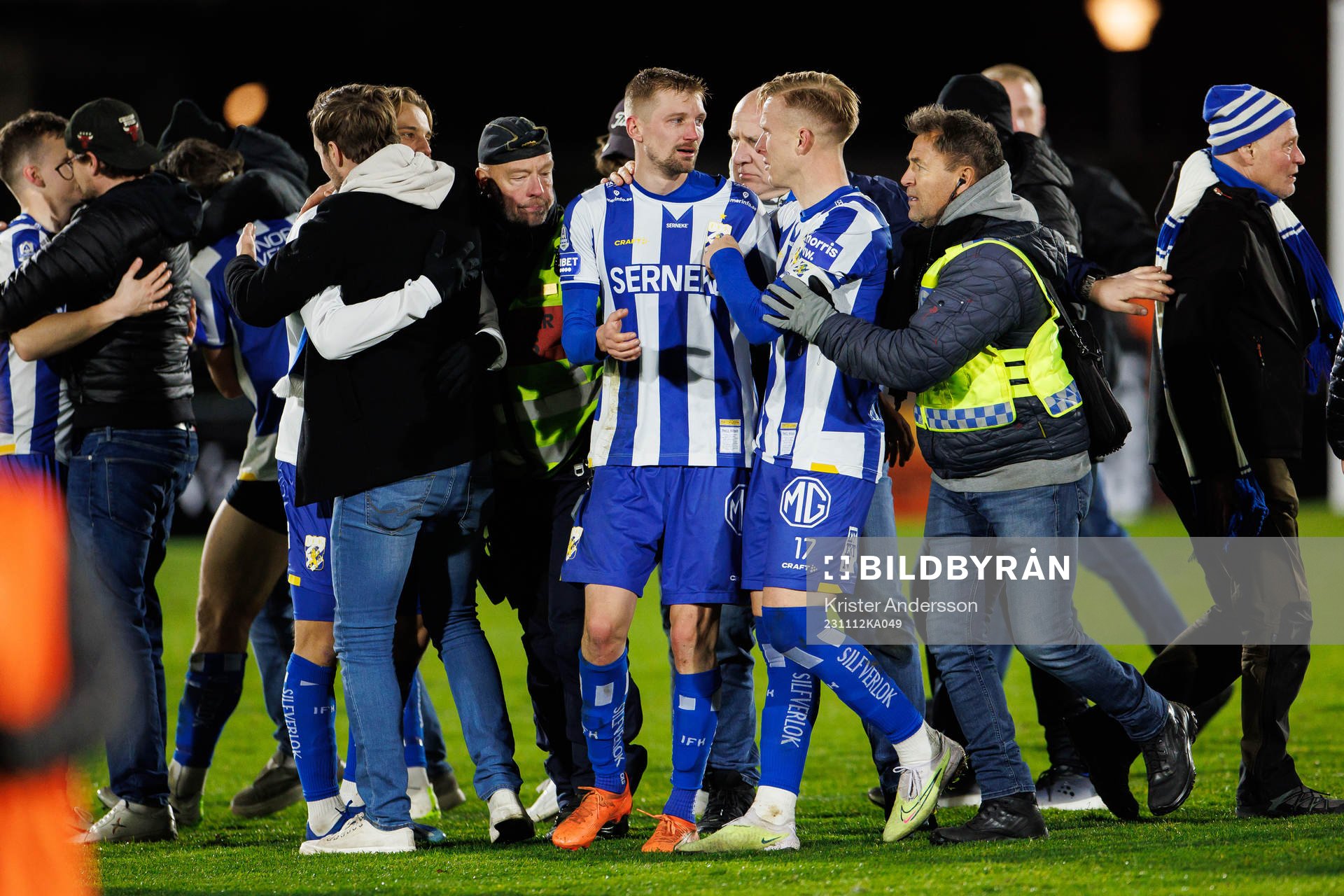 IFK Göteborgs Sebastian Eriksson och Oscar Wendt jublar