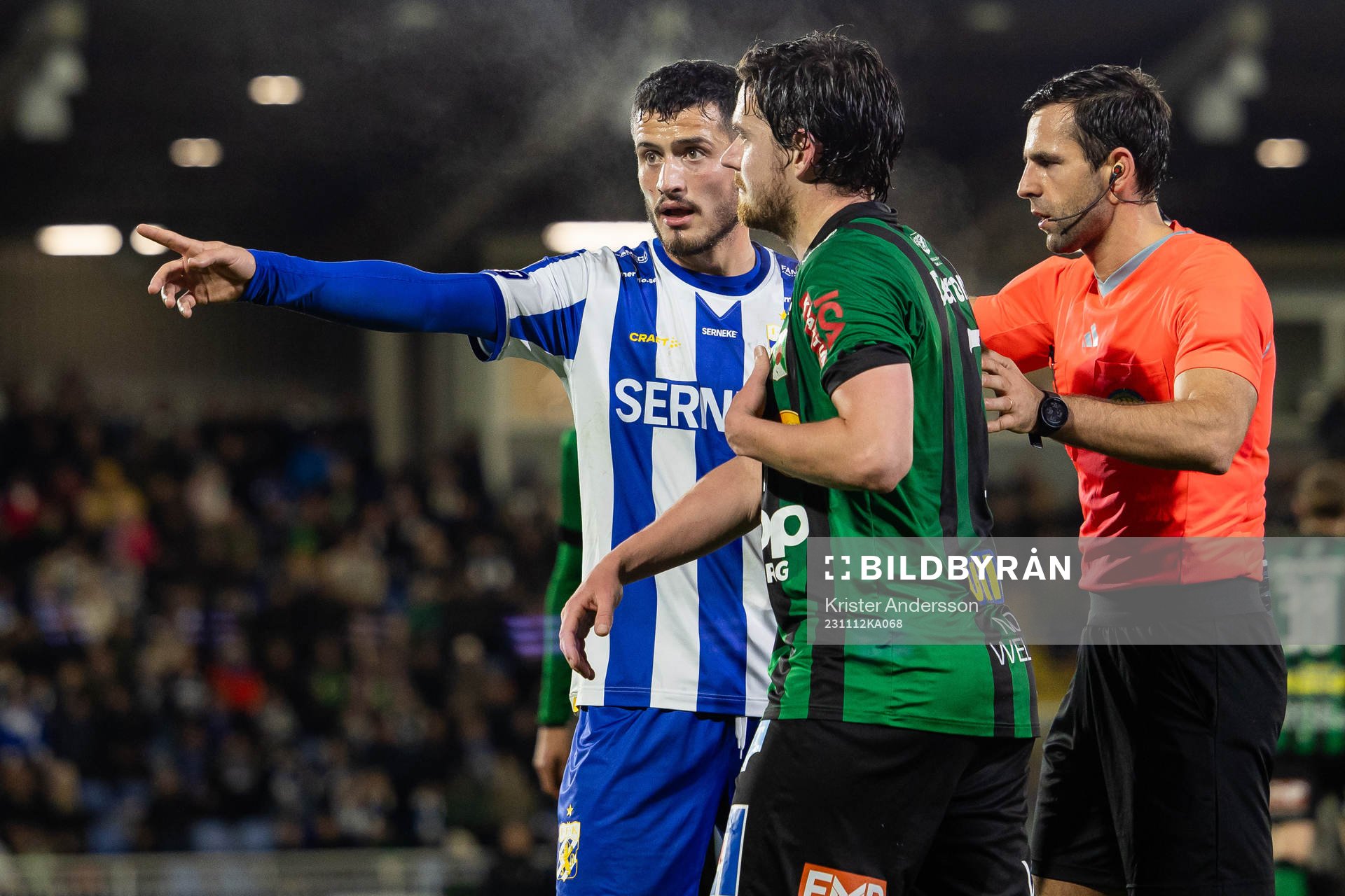 IFK Göteborgs Astrit Selmani, Varbergs Robin Tranberg och