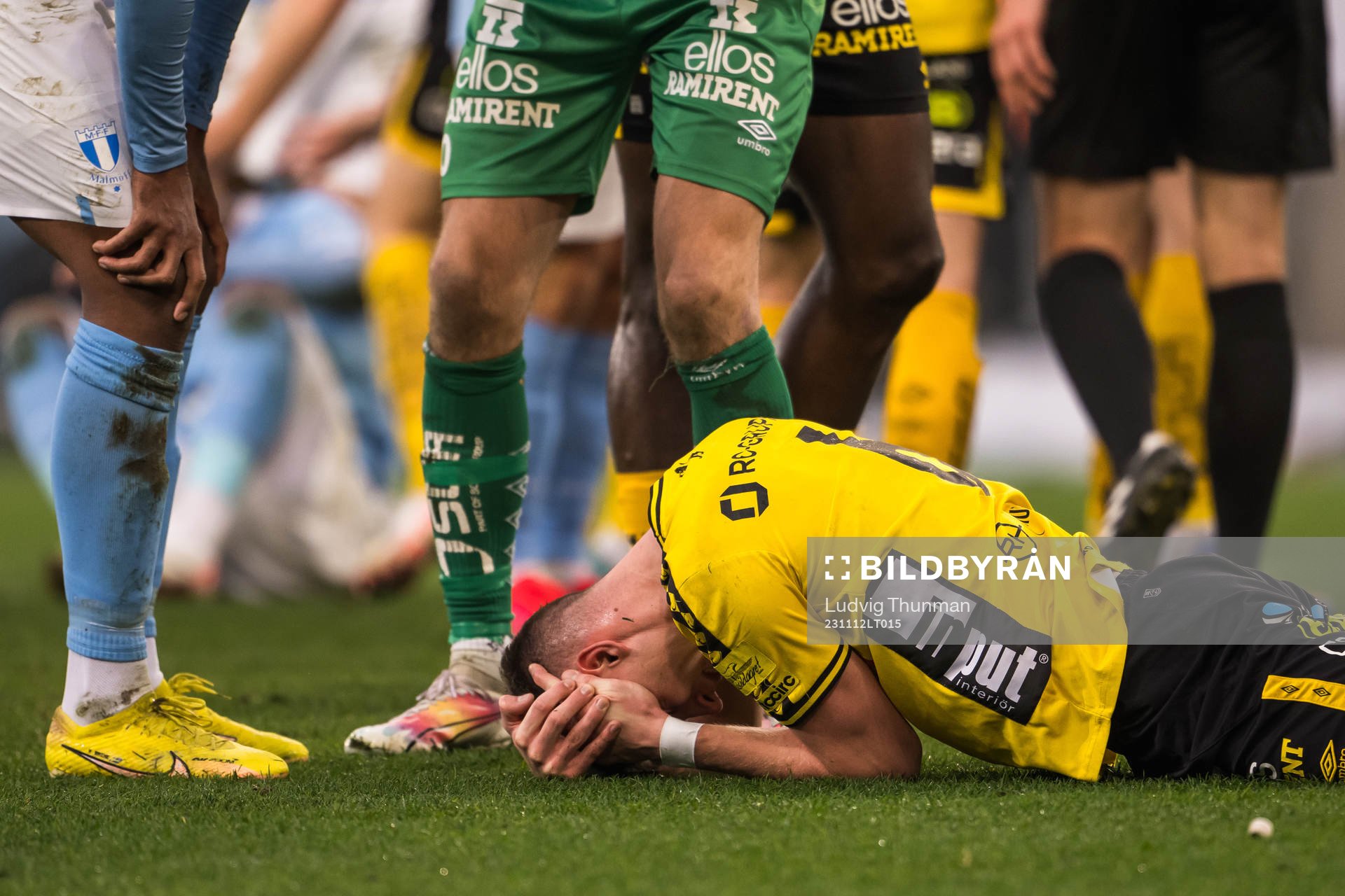 Elfsborgs Andri Fannar Baldursson har ont