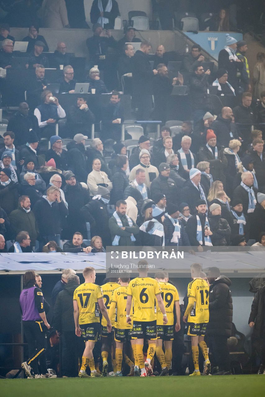 Elfsborgs spelare lämnar planen