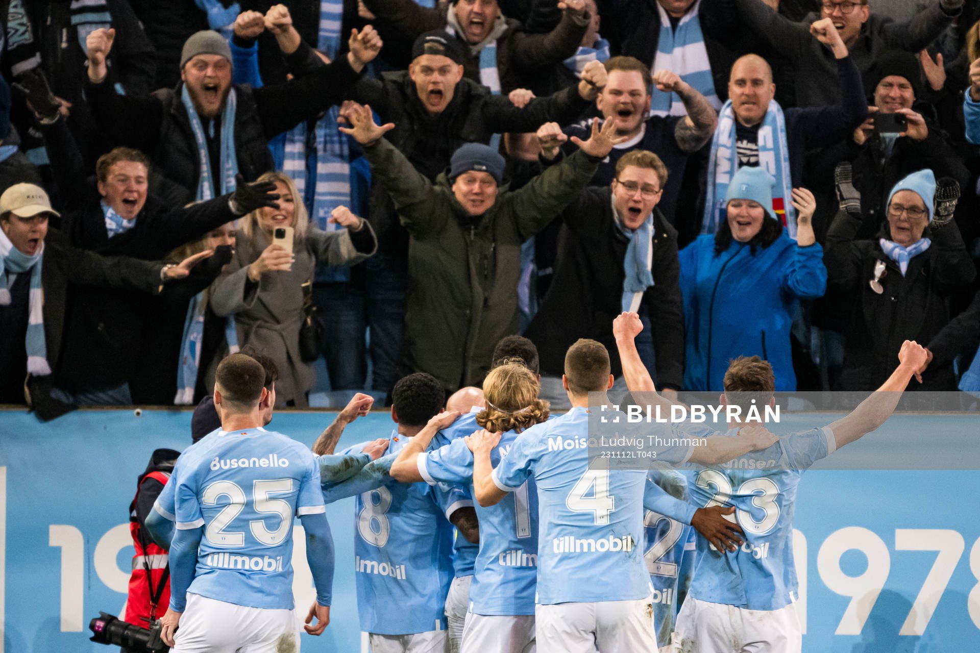 Malmö FFs spelare jublar