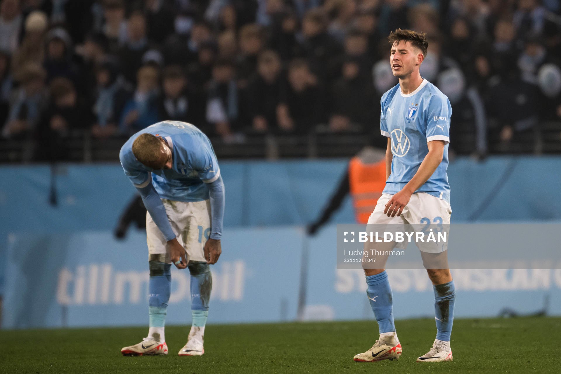 Malmö FFs Lasse Berg Johnsen  deppar