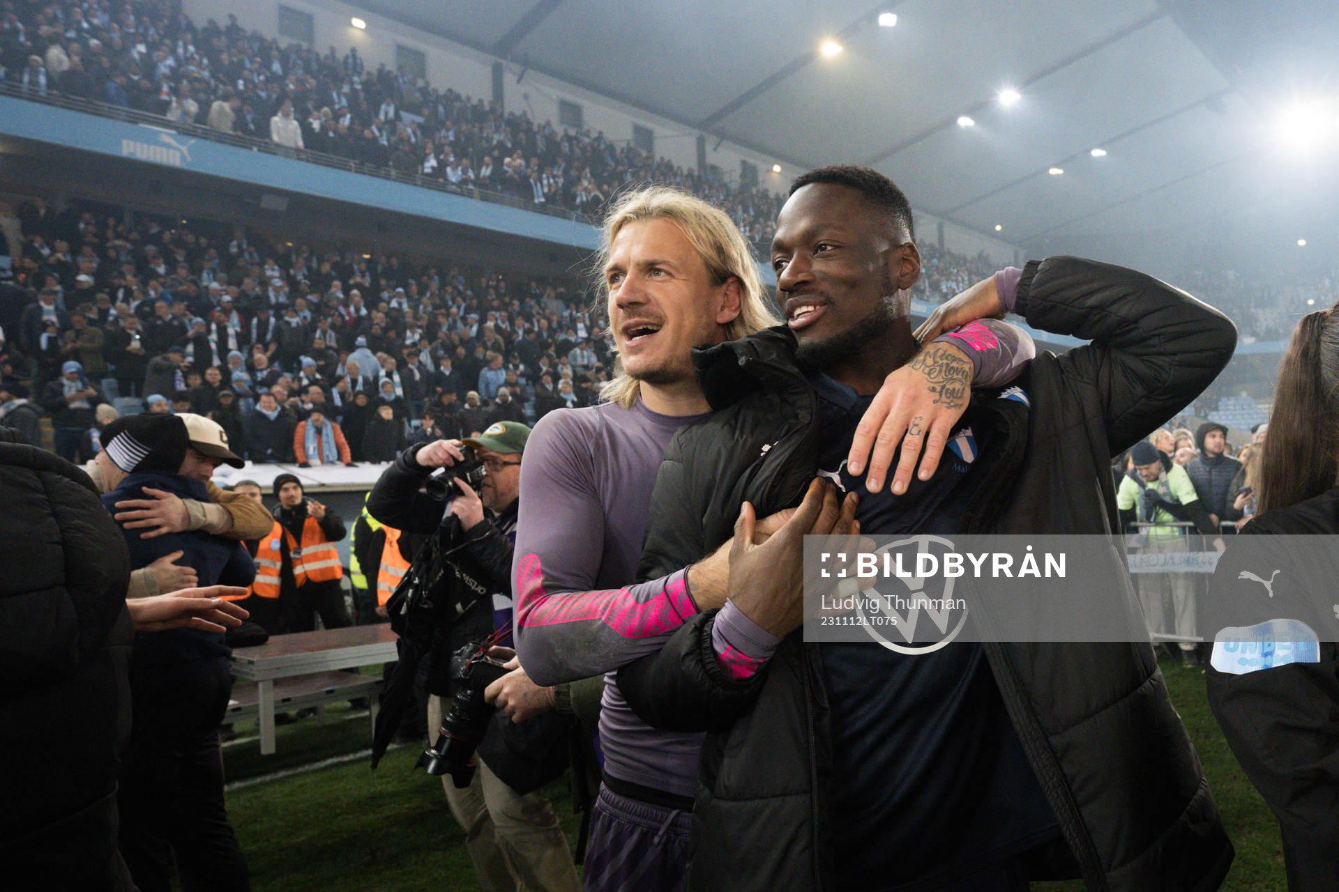 Malmö FFs målvakt Johan Dahlin och målvakt Ismael