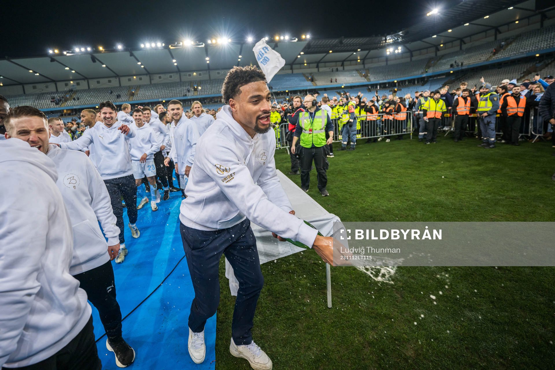 Malmö FFs Joseph Ceesay jublar