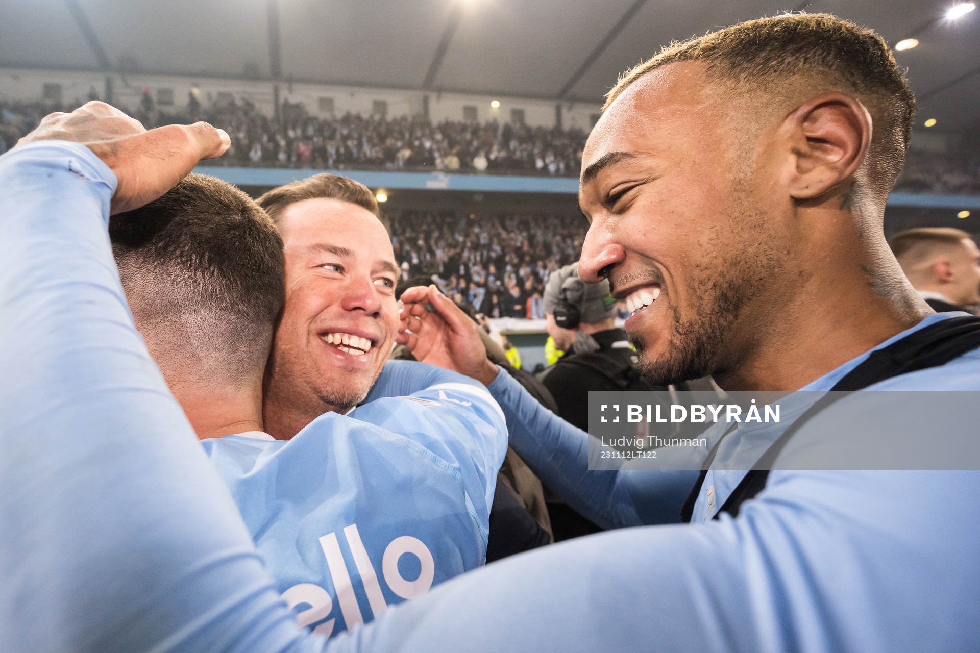 Malmö FFs sportchef Daniel Andersson och Derek Cornelius