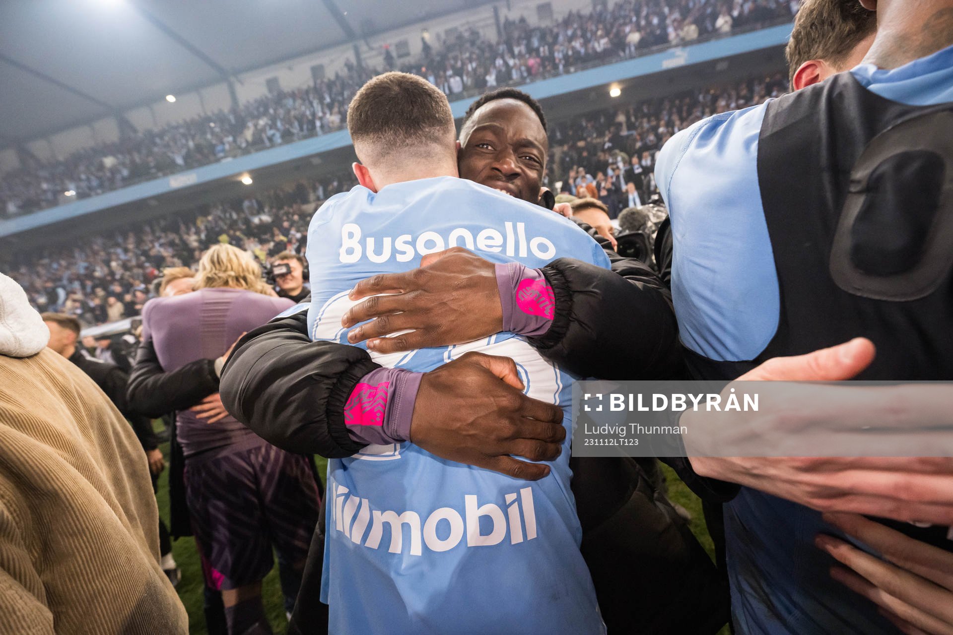 Malmö FFs Gabriel Busanello oh målvakt Ismael Diawara