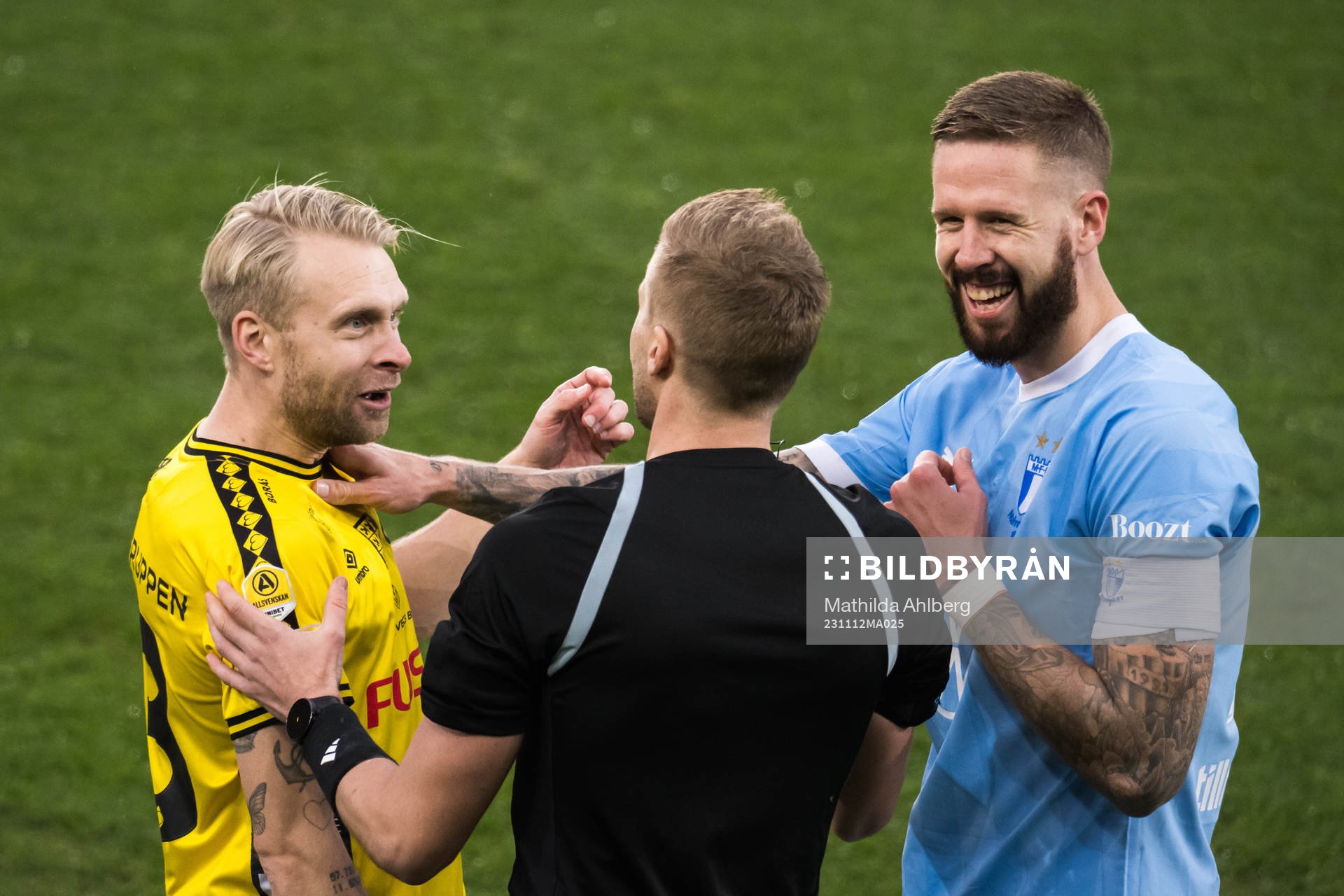 Elfsborgs Johan Larsson och Malmö FFs Pontus Jansson