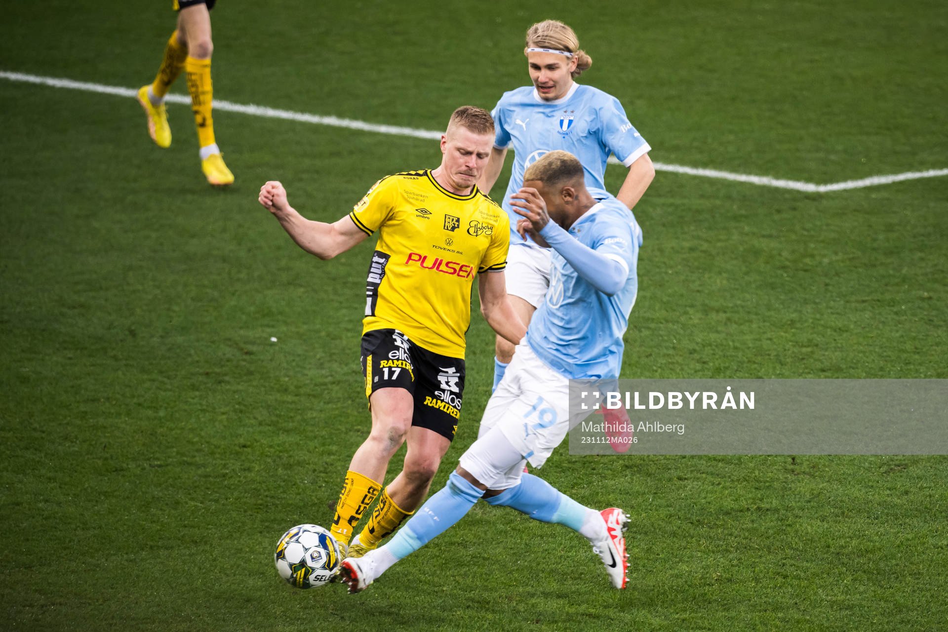 Elfsborgs Per Frick och Malmö FFs Derek Cornelius