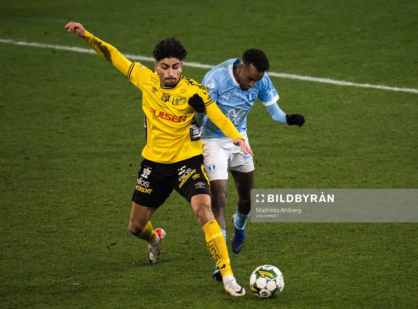 Elfsborgs Ahmed Qasem och Malmö FFs Taha Ali