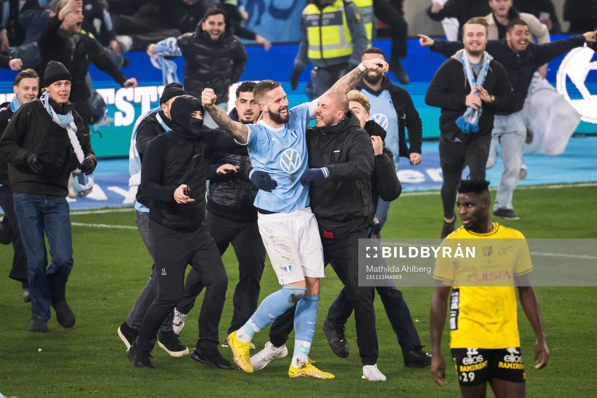 Malmö FFs Pontus Jansson jublar