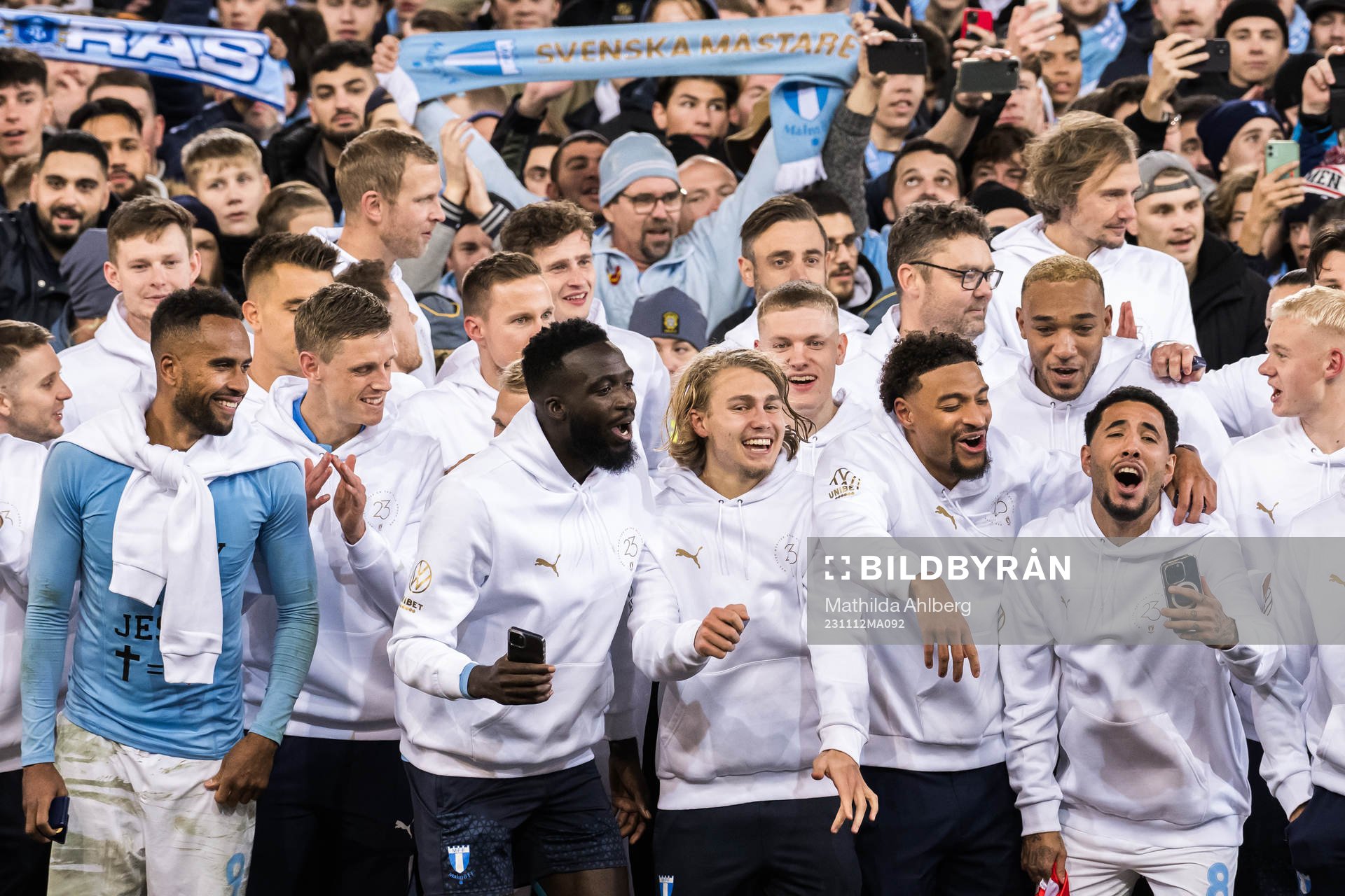 Malmö FFs spelare jublar