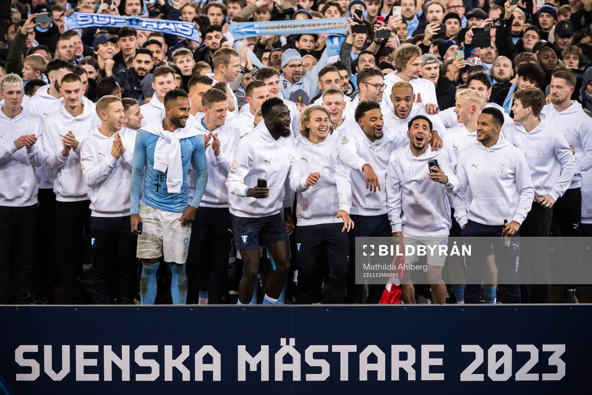 Malmö FFs spelare jublar