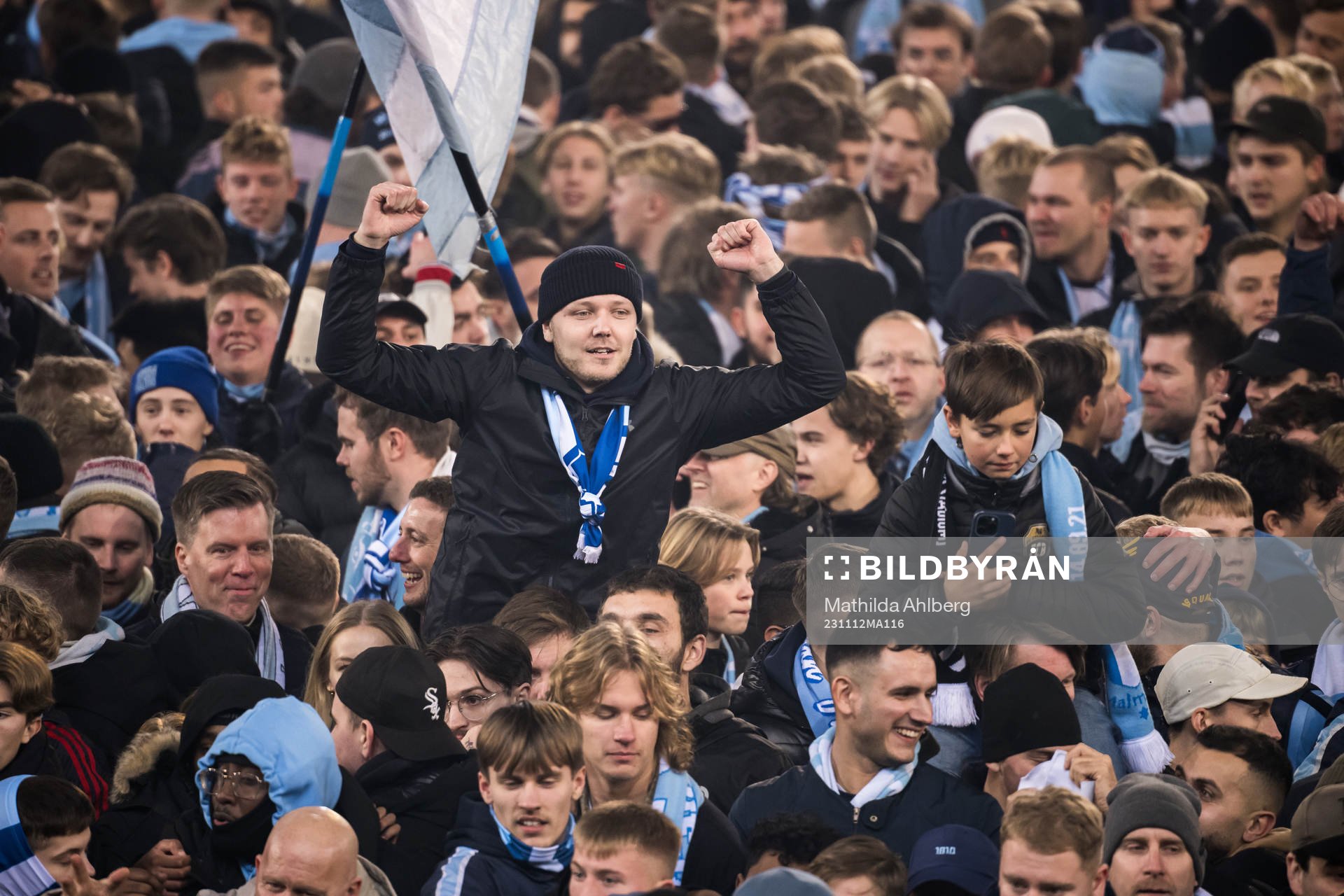 Malmö FFs supportrar jublar