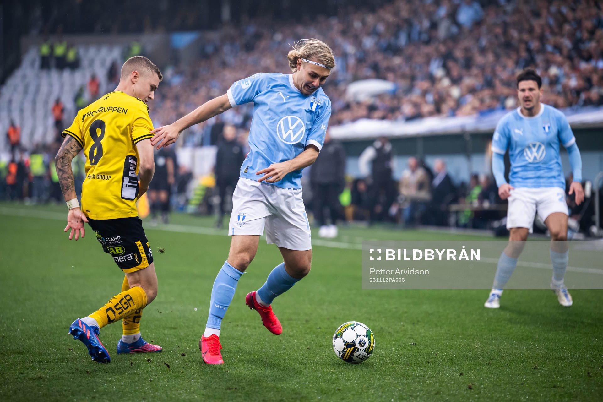 Elfsborgs Sebastian Holmen och Malmö FFs Sebastian Nanasi